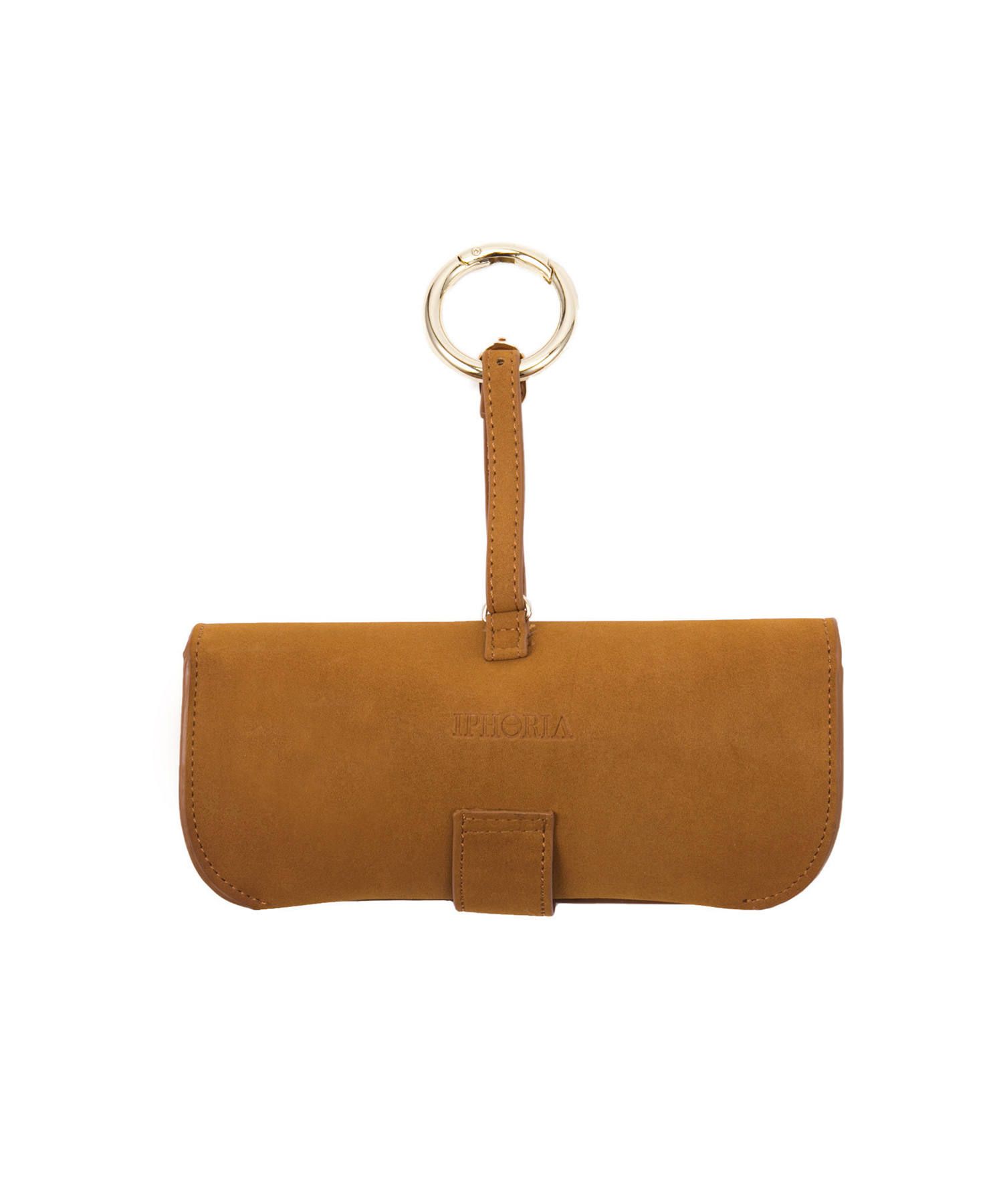Glasses Case with Bag Holder - Brown with Love
