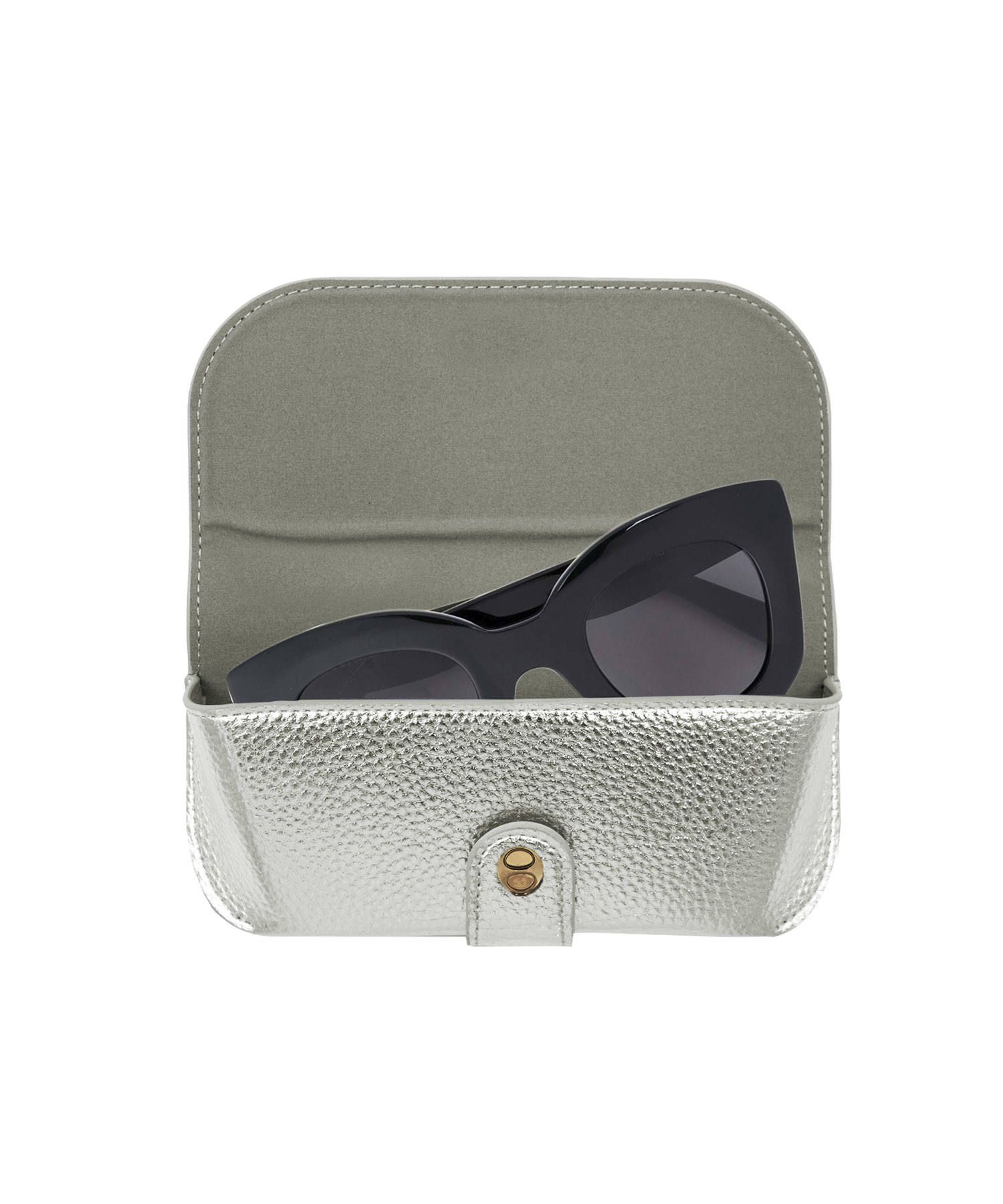Glasses Case with Bag Holder - Metallic with Glasses