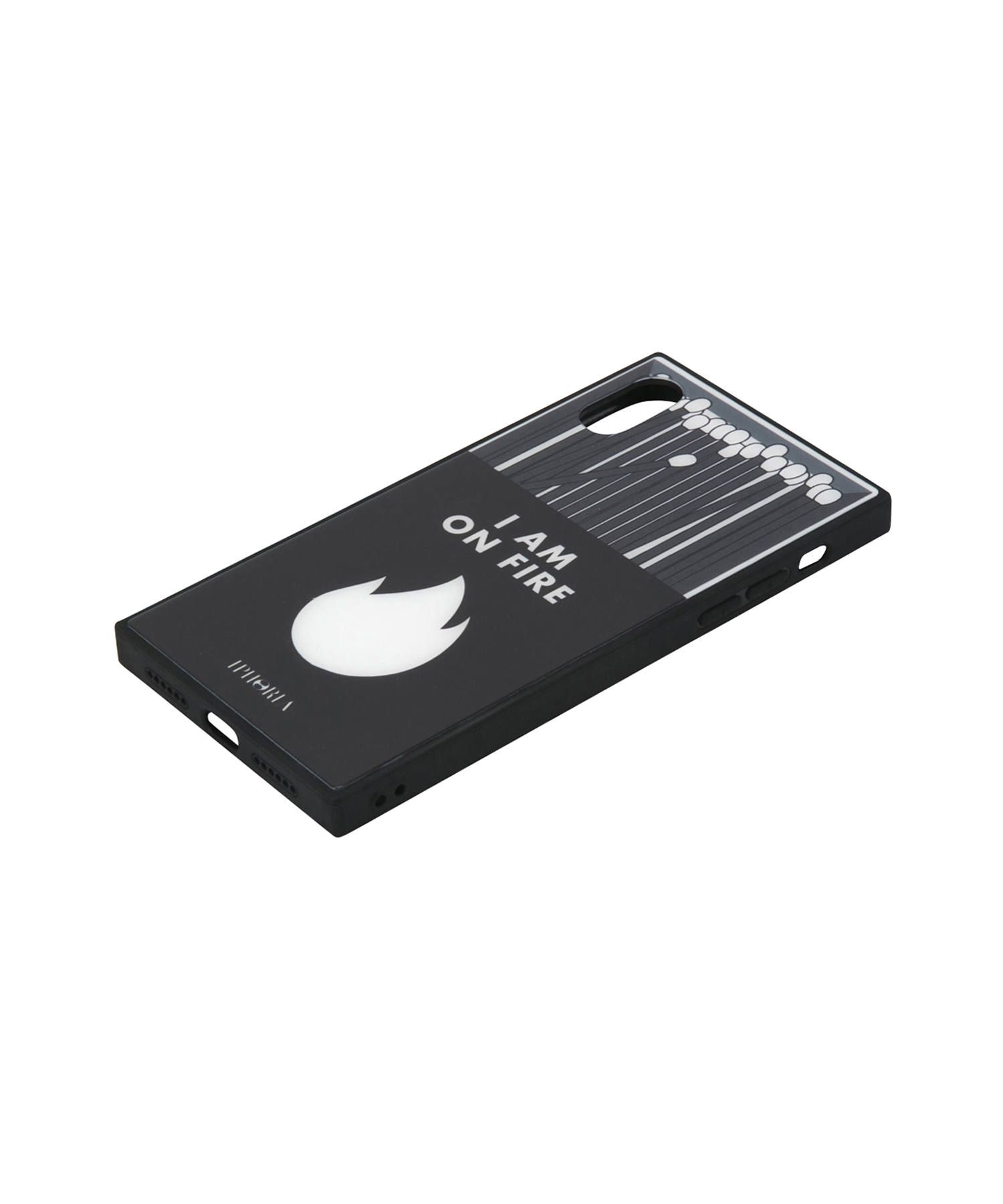 Case for Apple iPhone X/XS - Hide Away - I Am On Fire Black
