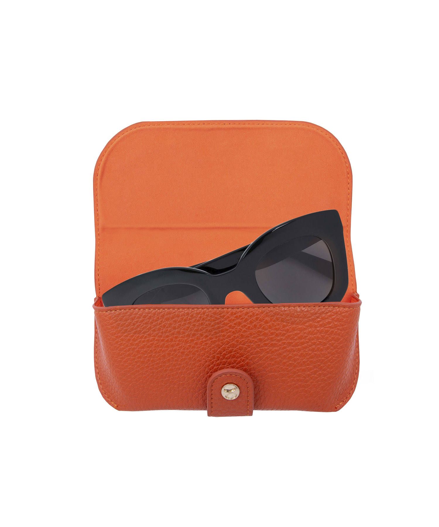 Glasses Case with Bag Holder - Orange with Glasses