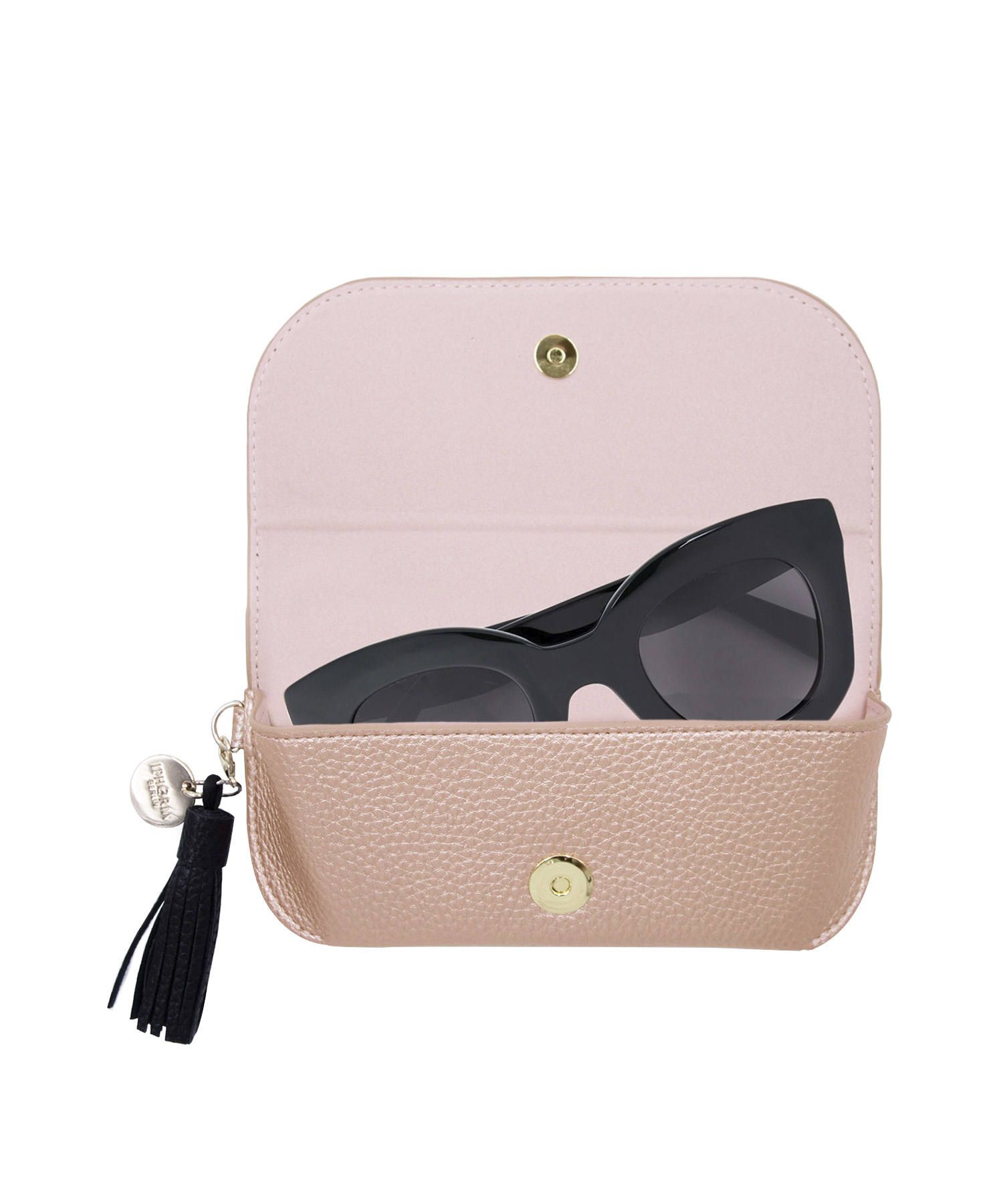 Glasses Case with Bag Holder - Metallic Rose