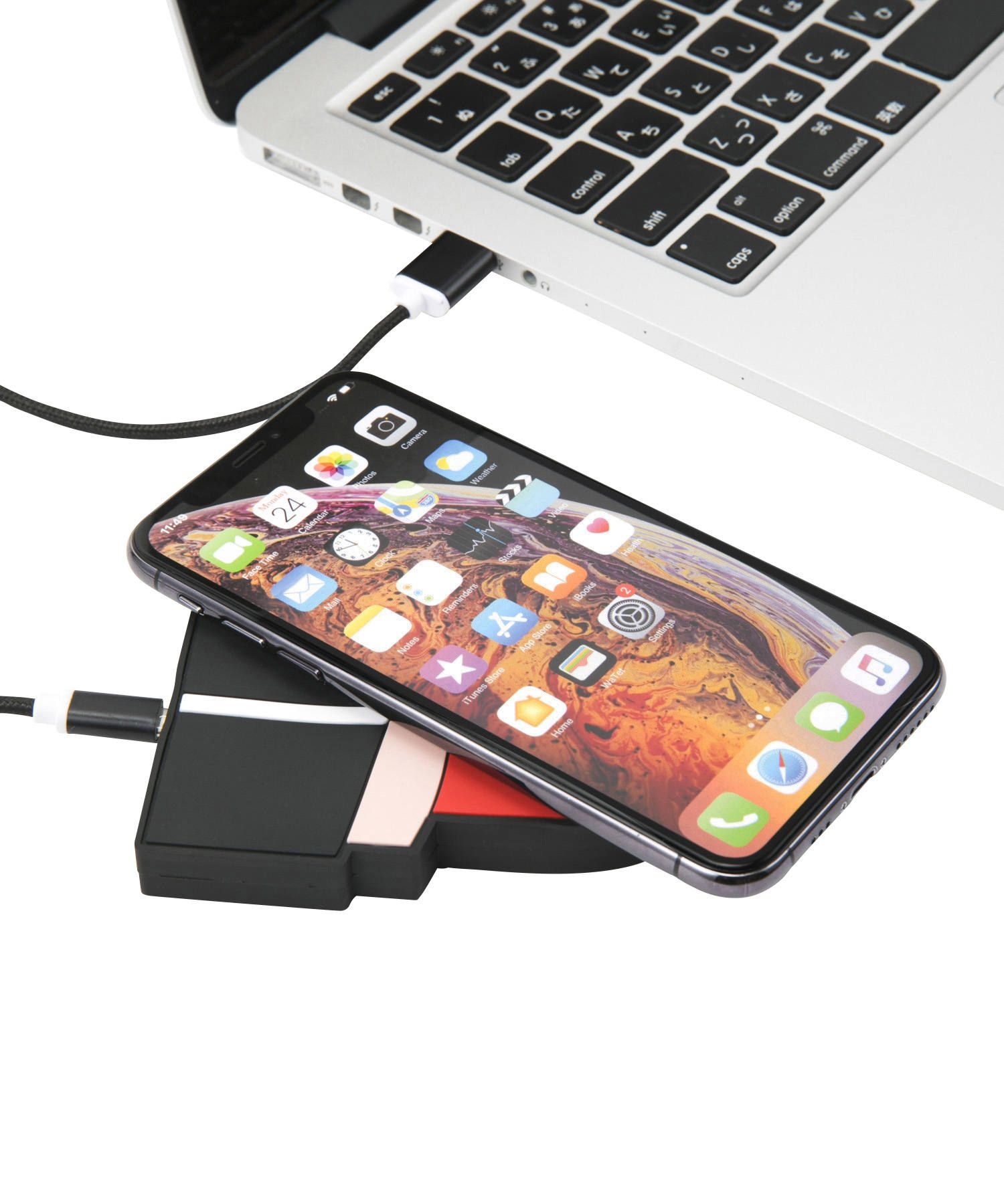 QI Wireless Charger - Red Lipstick Is Power