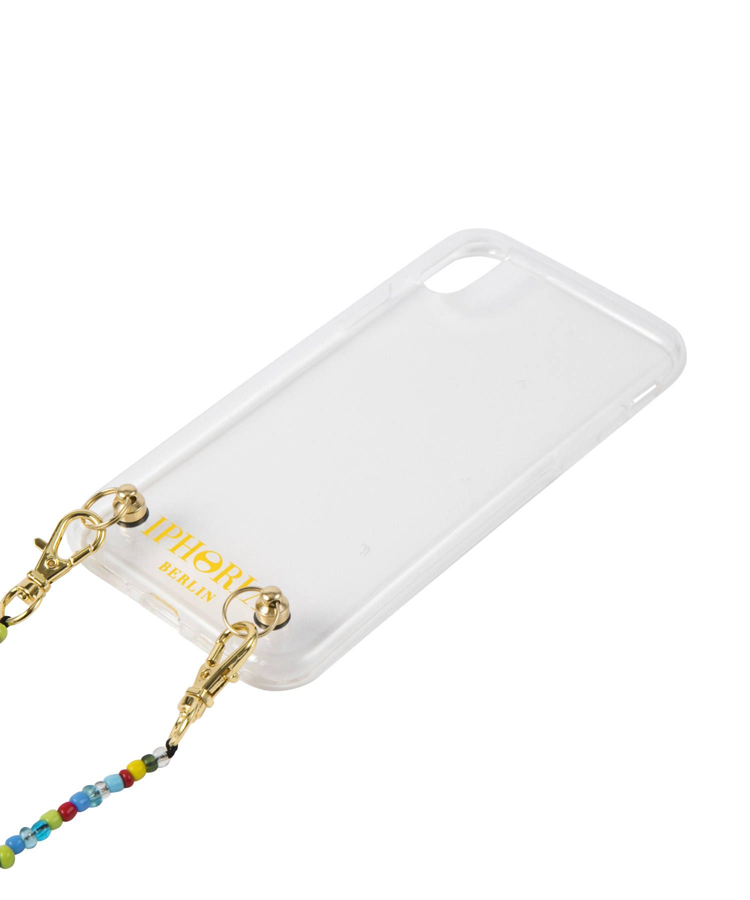 Necklace Pearl Case for iPhone X/XS - Colorful Glass Pearls