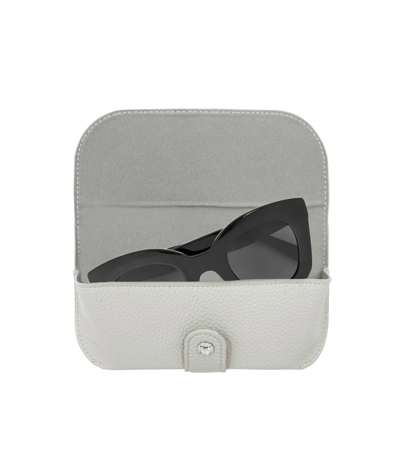 Glasses Case with Bag Holder - Grey with Silver