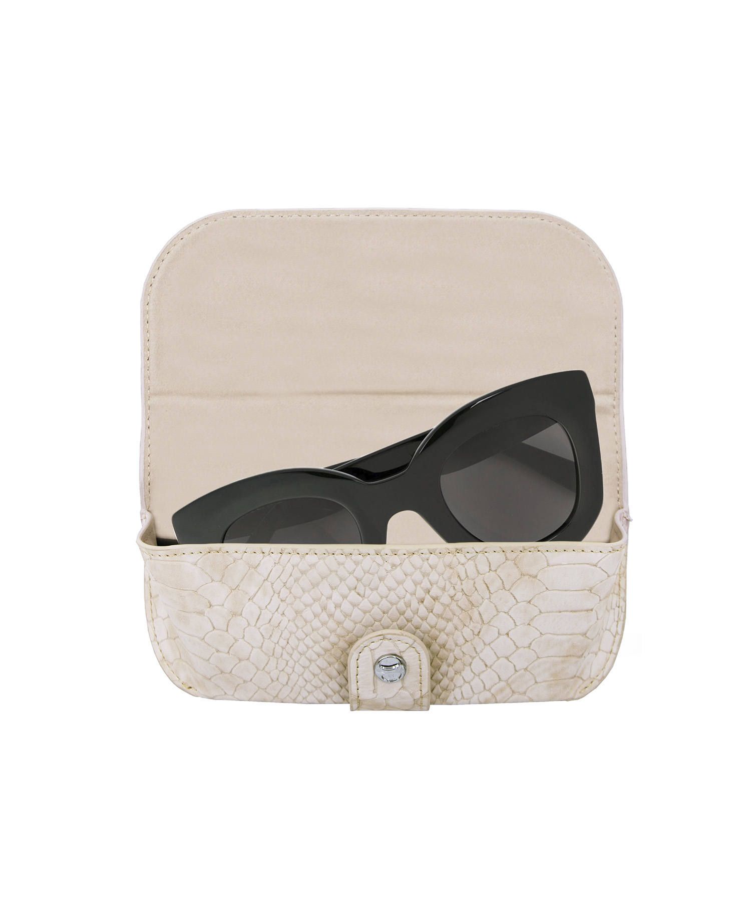 Glasses Case with Bag Holder - Rose Snake & Hearts