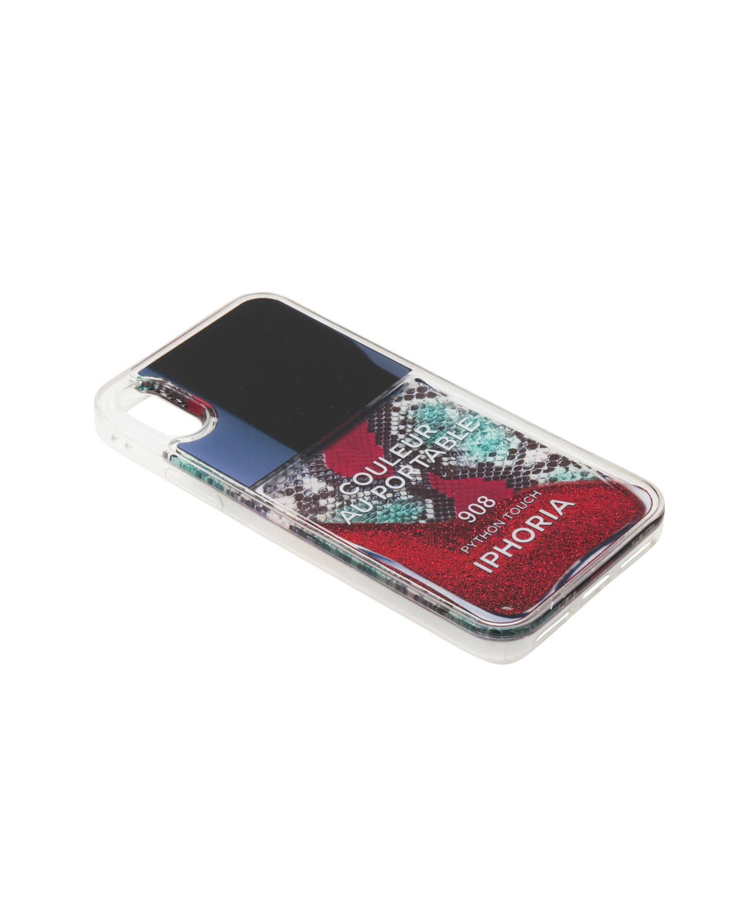 Liquid Case for Apple iPhone X/XS - Red Snake Classic Nail Polish