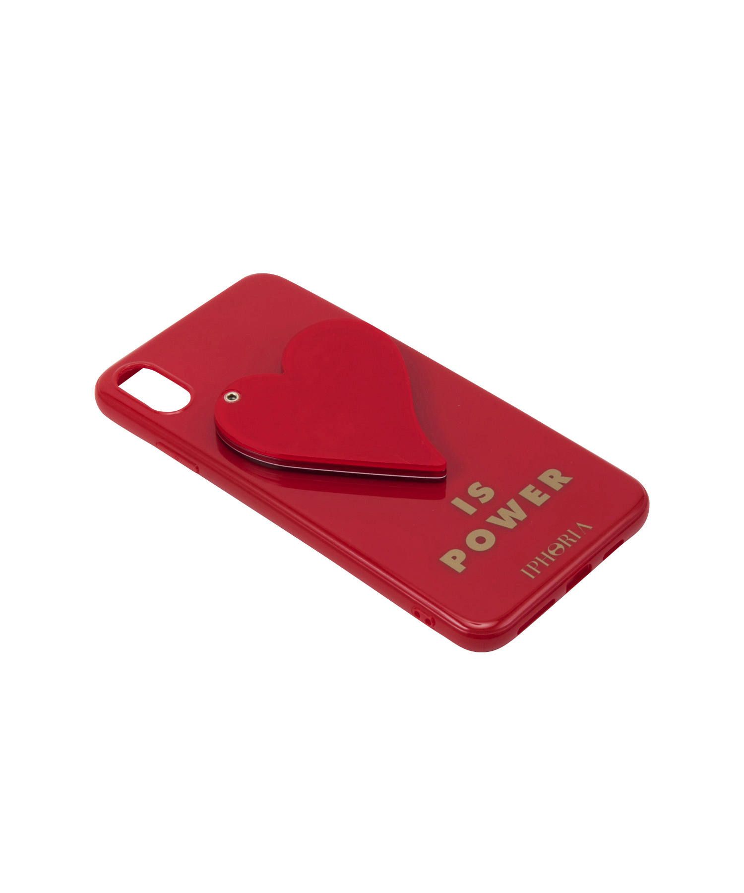 Mirror Case for Apple iPhone XS Max - Red Heart Is Power