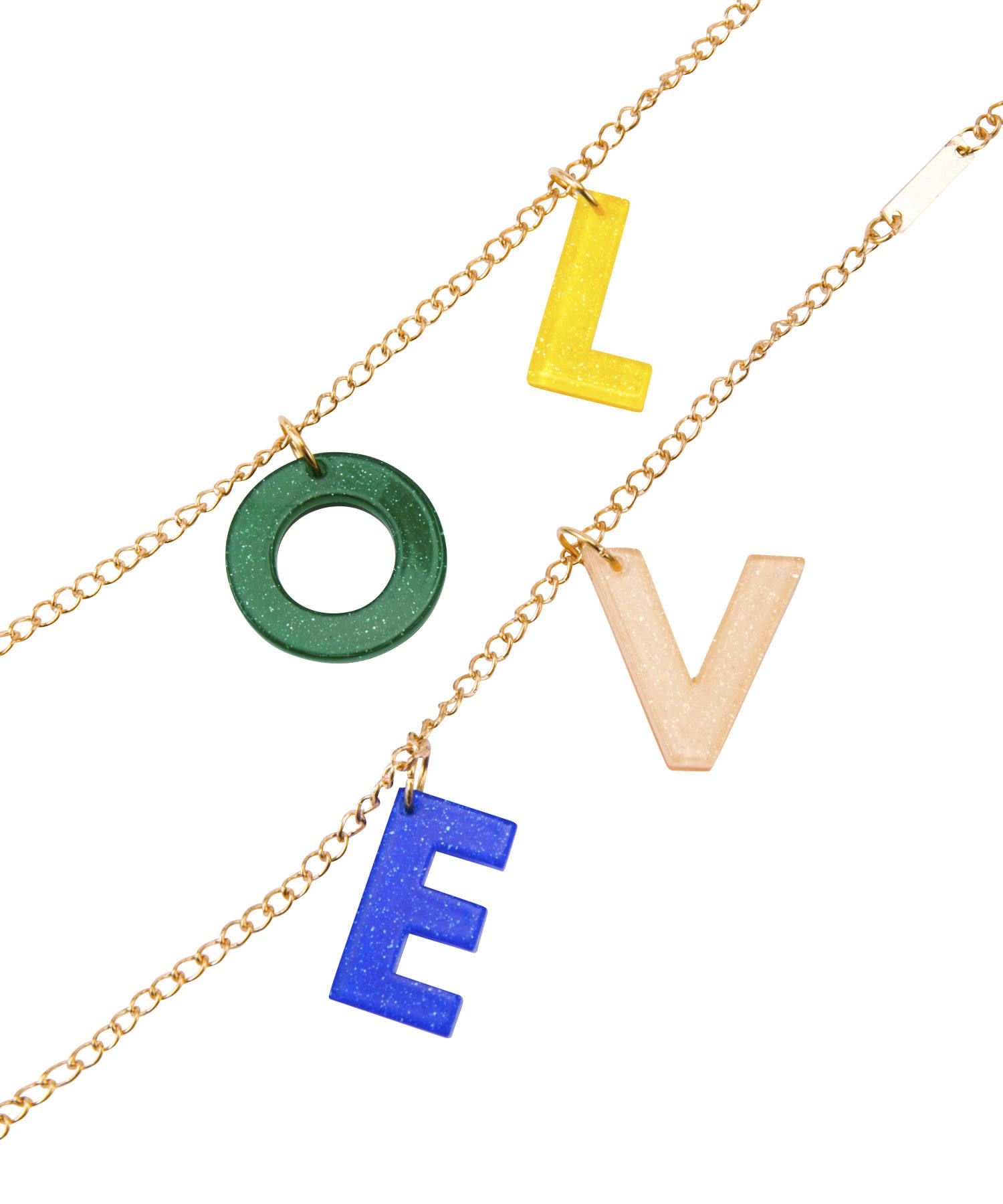 Glasses Strap gold plated - Rainbow Love
