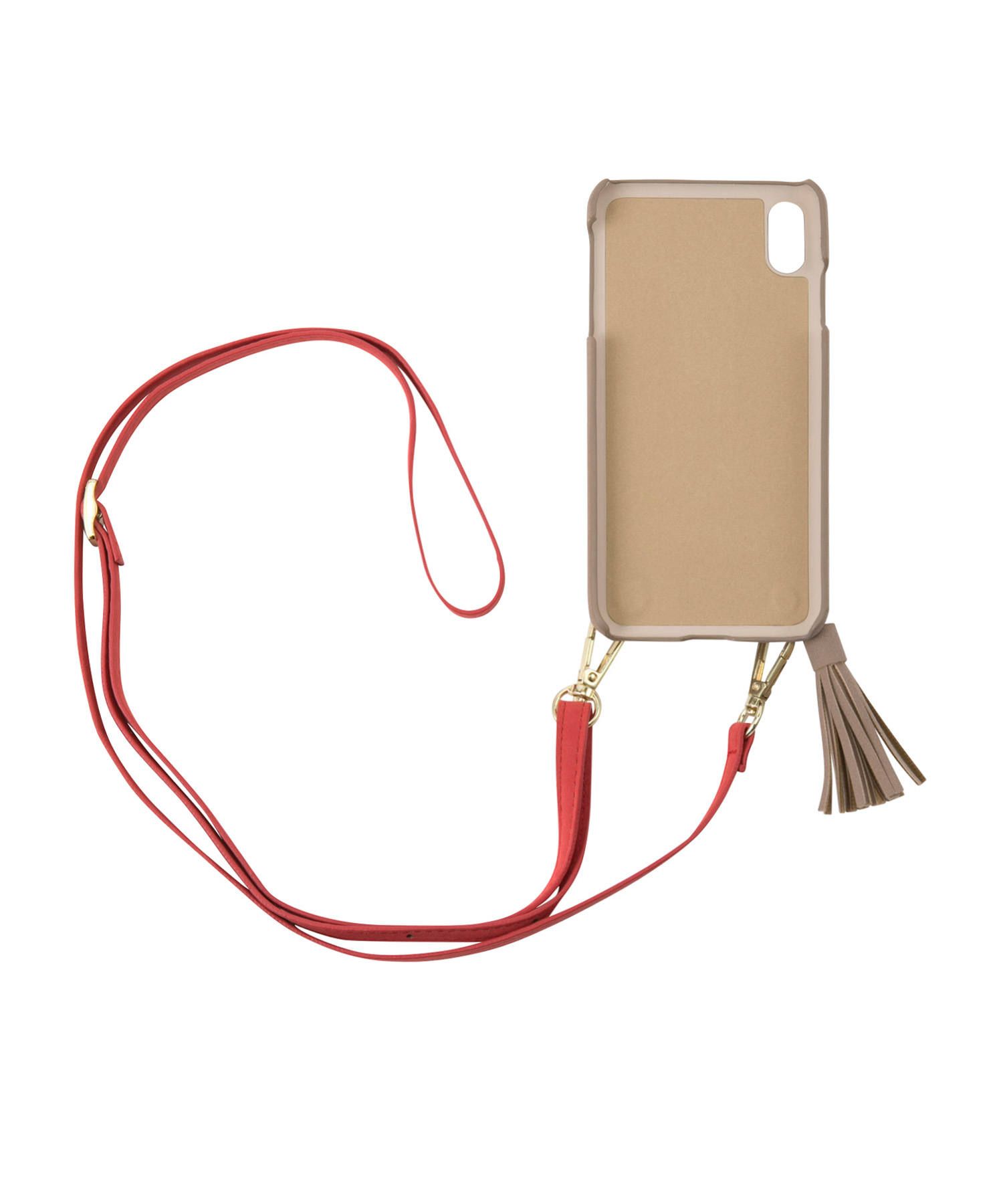 Necklace Strap Case for iPhone XS Max - Beige Love