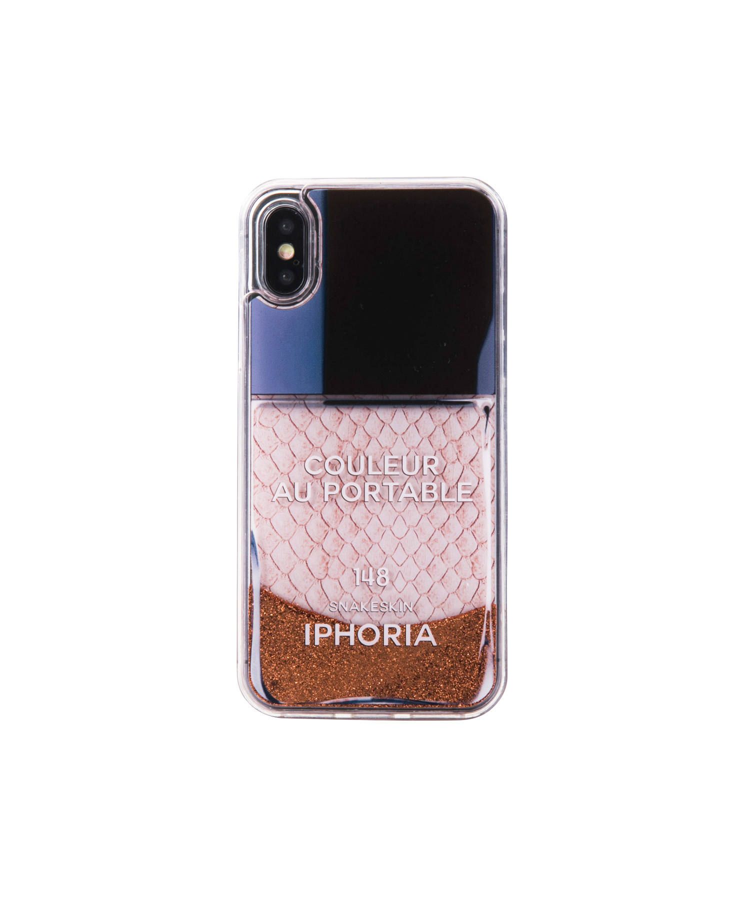 Liquid Case for Apple iPhone X/XS - Rose Snake Classic Nail Polish
