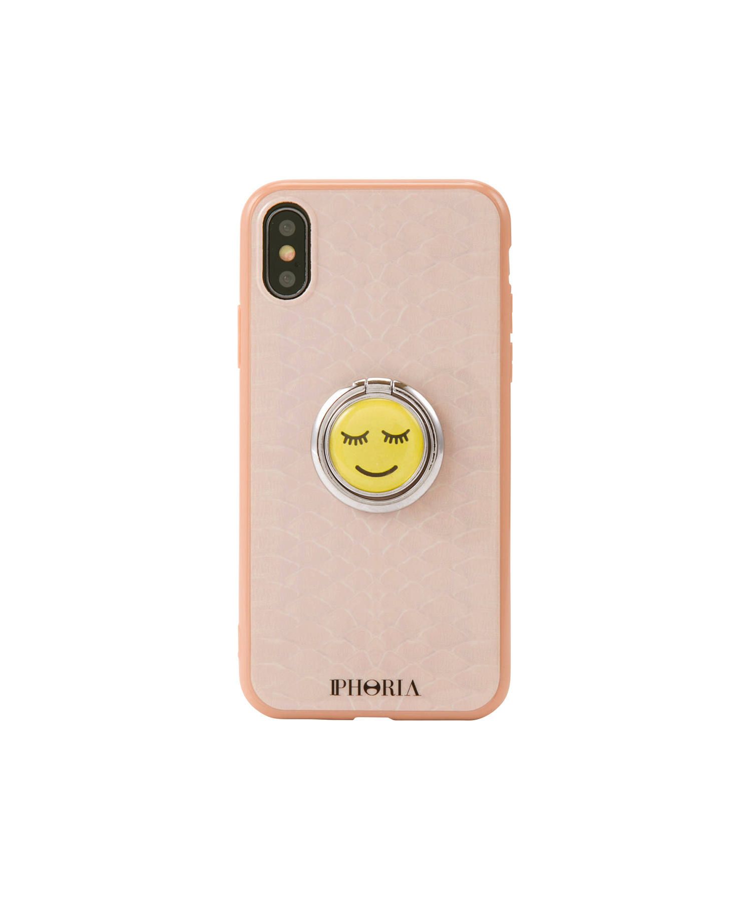 Case for Apple iPhone X/XS - Ring Happy Beige Snake
