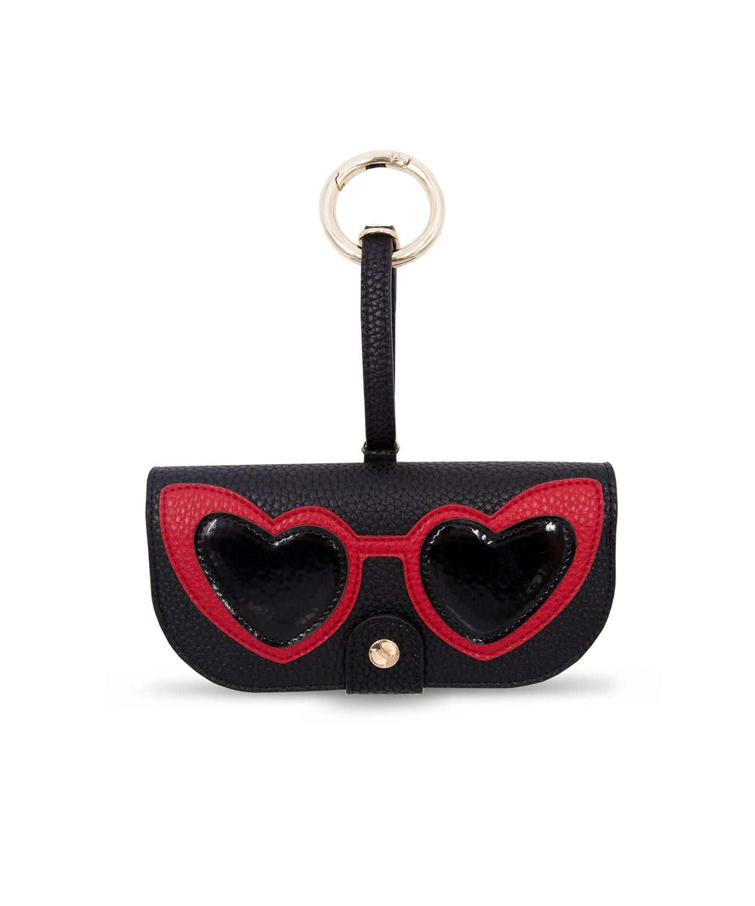 Glasses Case with Bag Holder - Heart Glasses Red