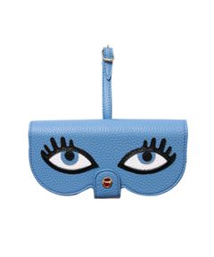Glasses Case with Bag Holder - Eyes Blue
