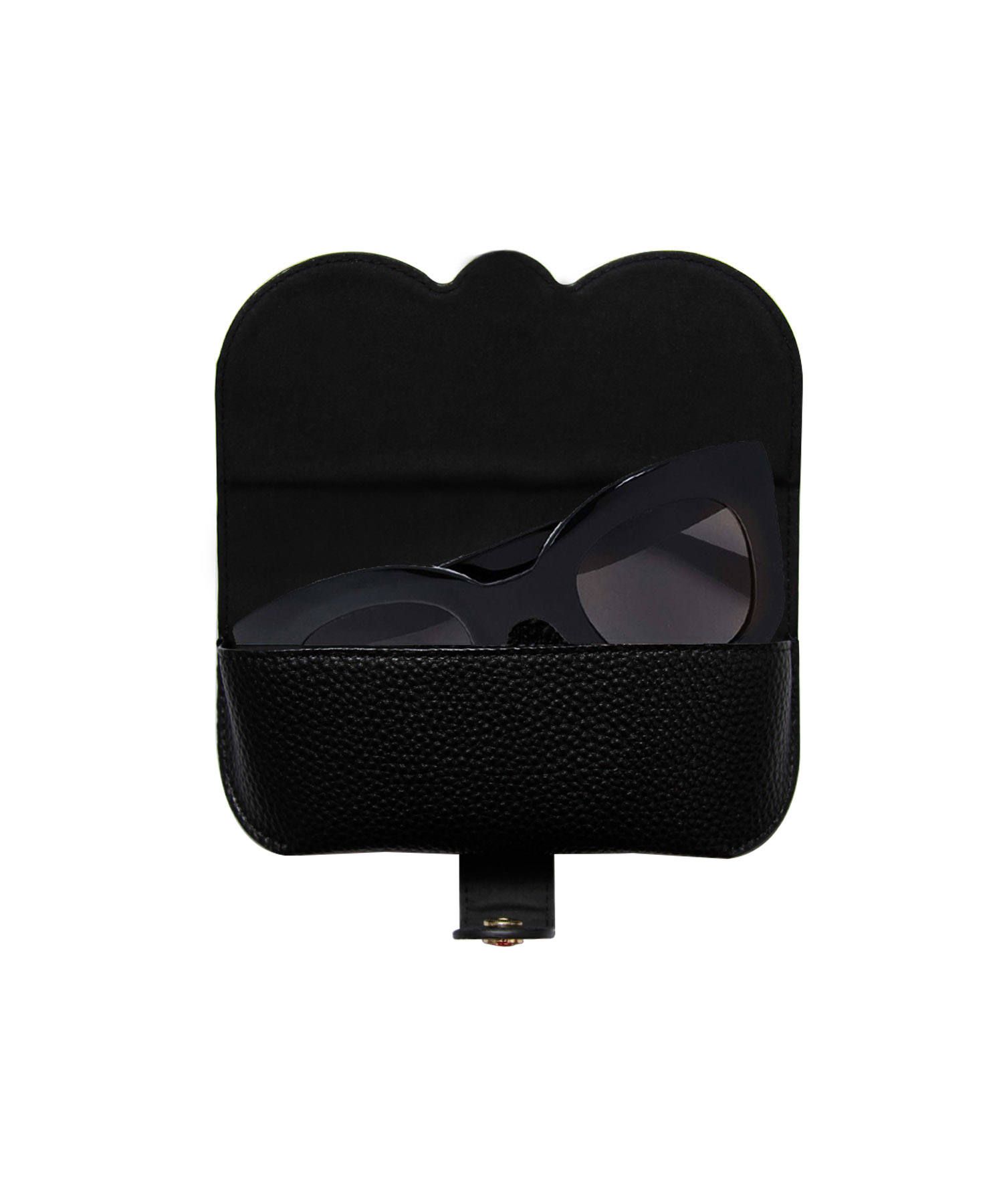 Glasses Case with Bag Holder - Hearts Black