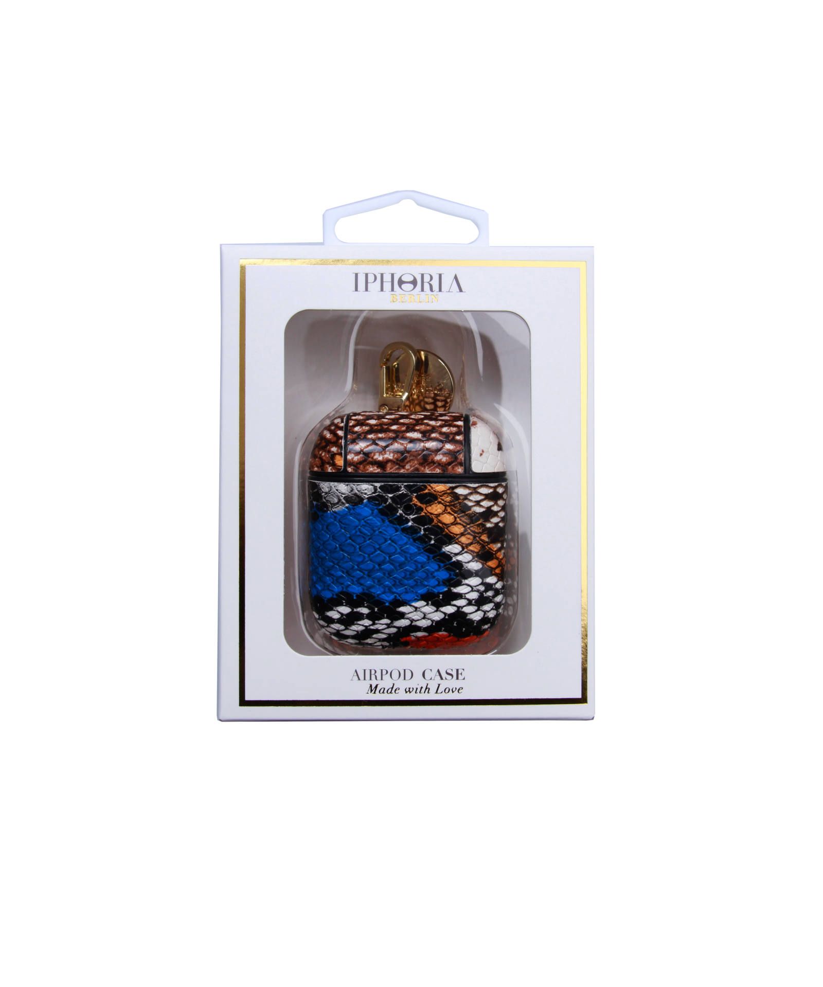 Key Chain AirPods Case - Wild Snake Print