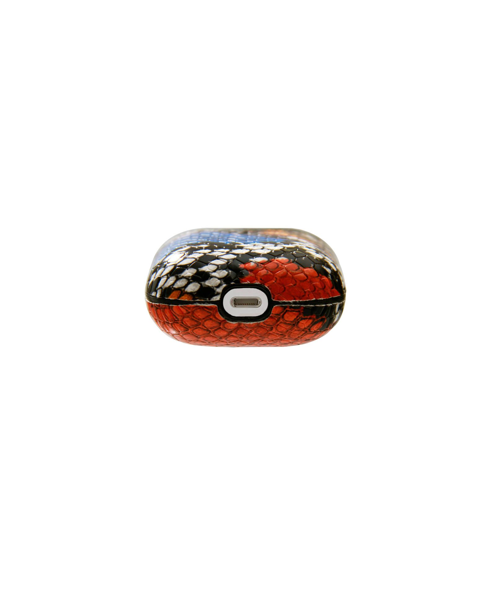 Key Chain AirPods Case - Wild Snake Print