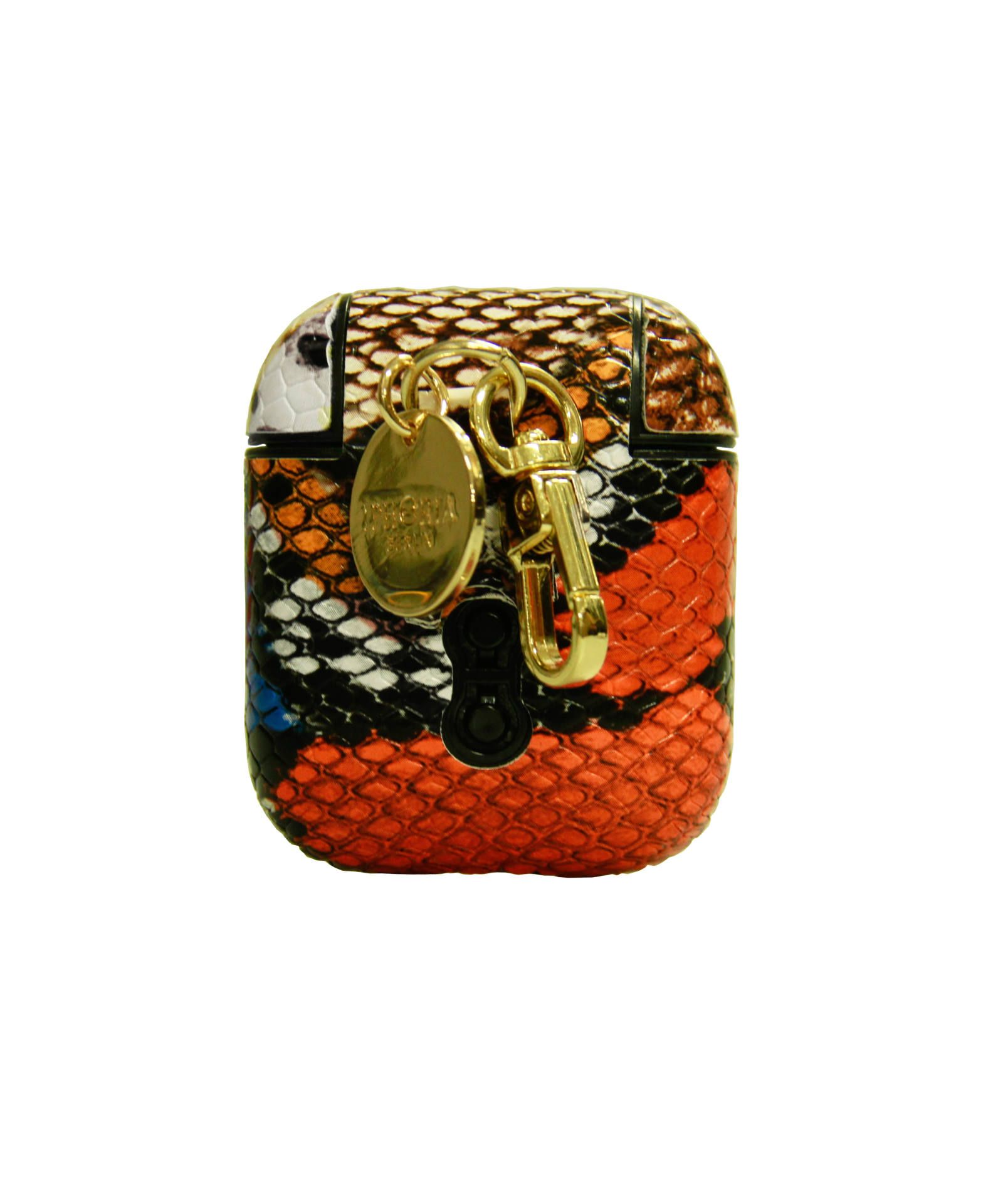 Key Chain AirPods Case - Wild Snake Print