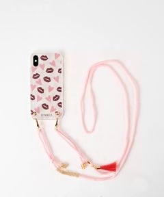 Necklace Case for Apple iPhone X/XS - Lips & Hearts