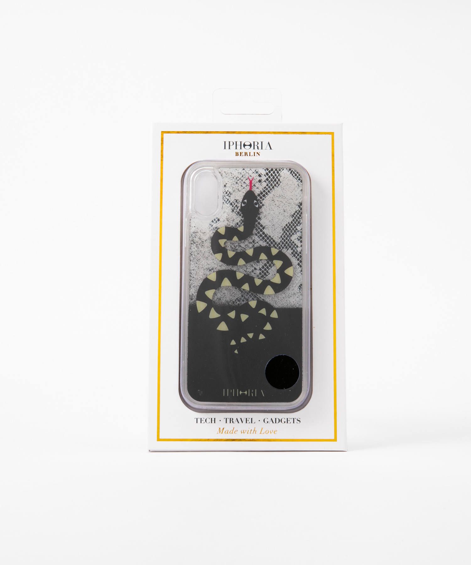 Liquid Case for Apple iPhone X/XS - Black Snake