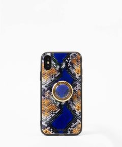 Case for Apple iPhone X/XS - Gold Ring with Wild Snake