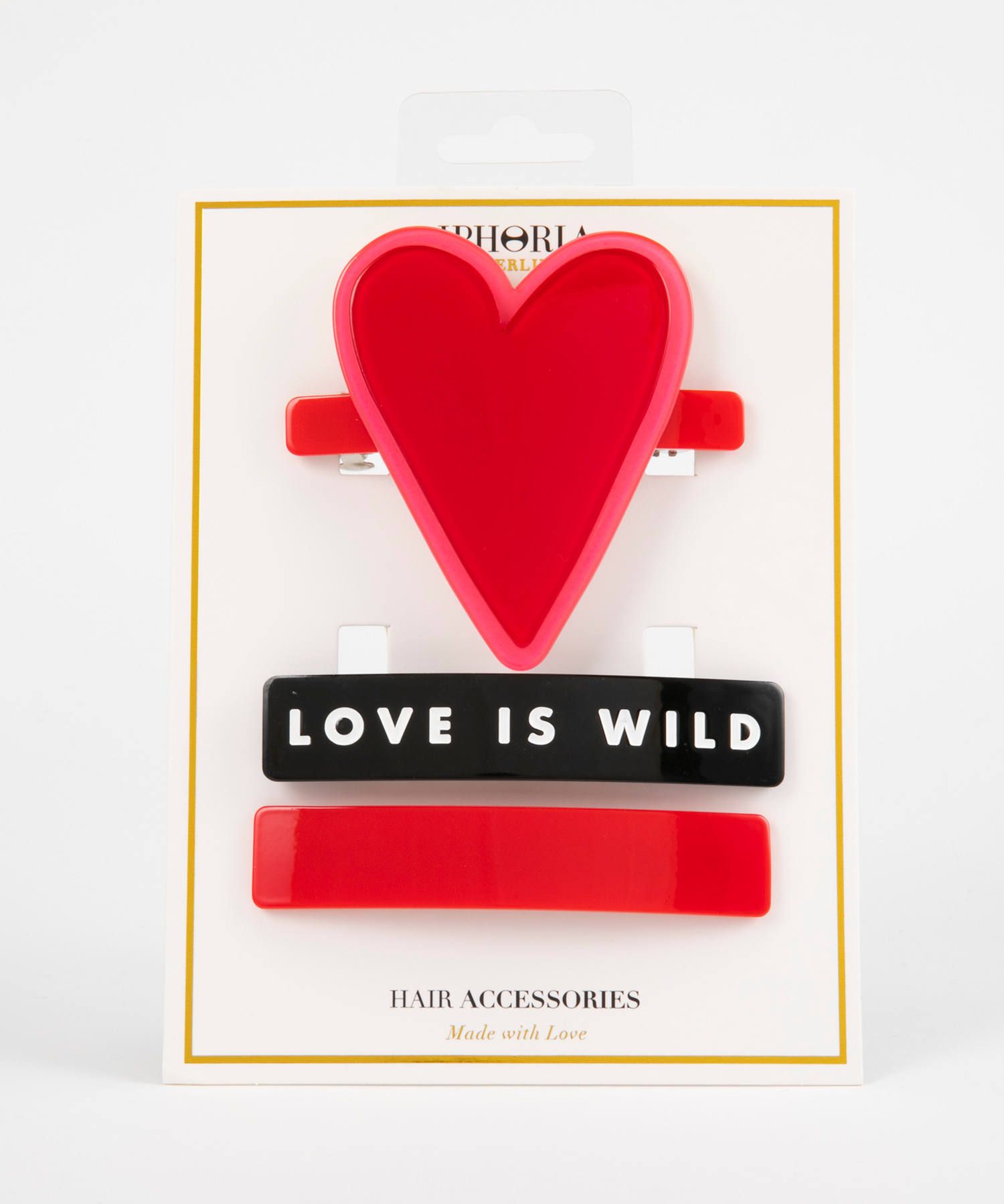 Barette 3er-Set - Love Is Wild