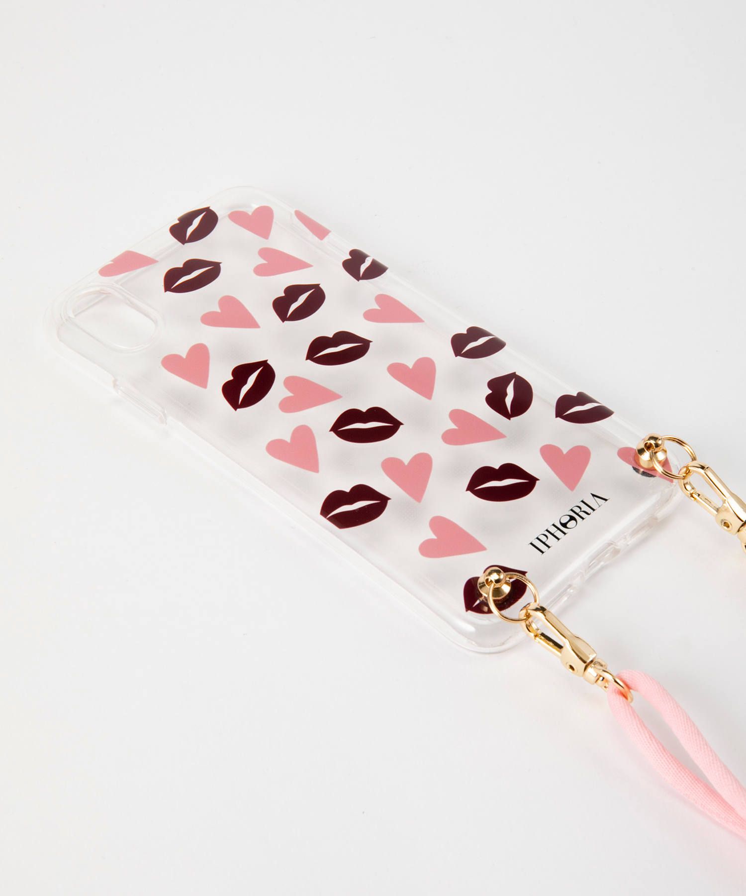Necklace Case for Apple iPhone XS Max - Lips & Hearts