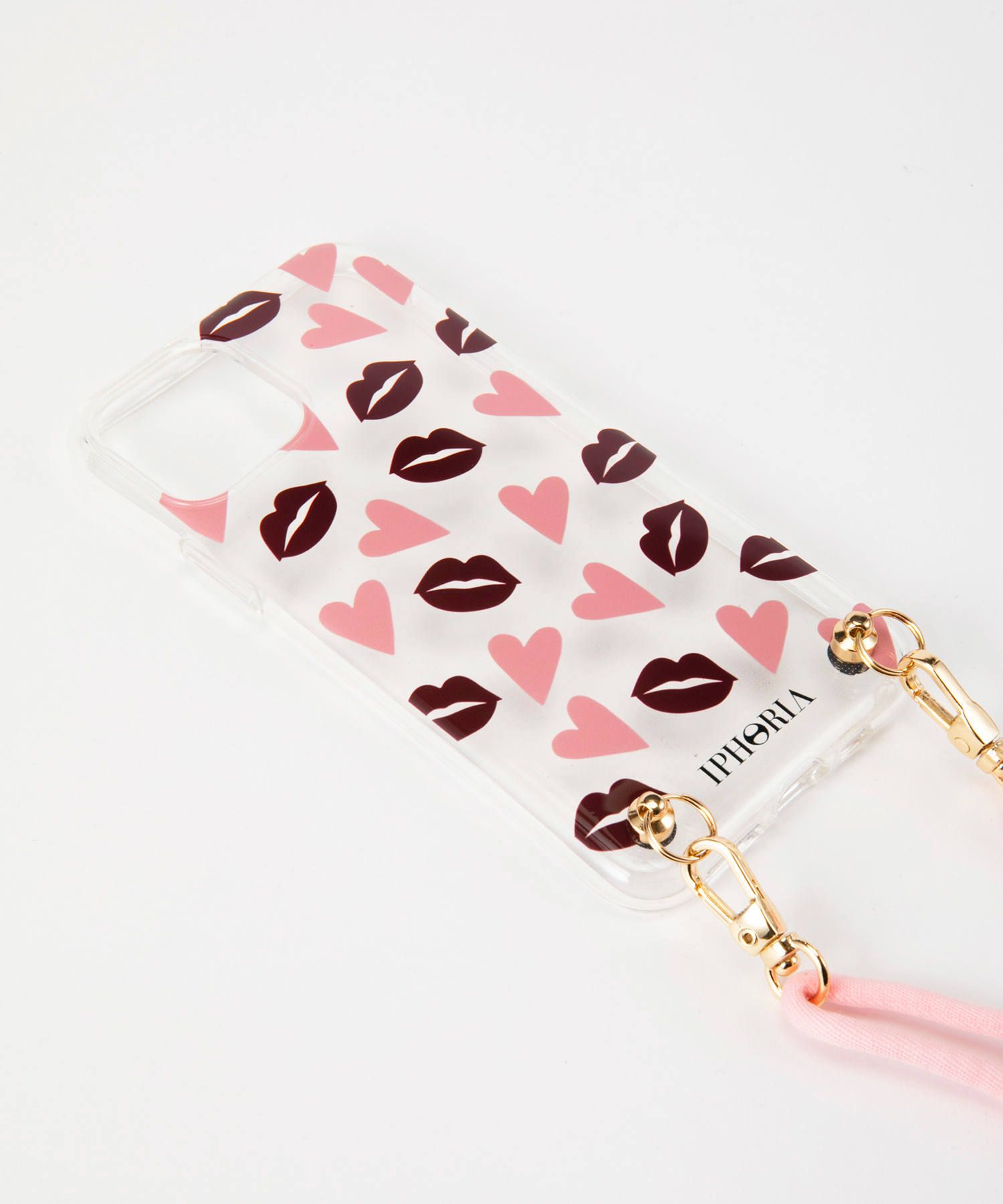 Necklace Case for Apple iPhone 11 Pro - Lips & Hearts