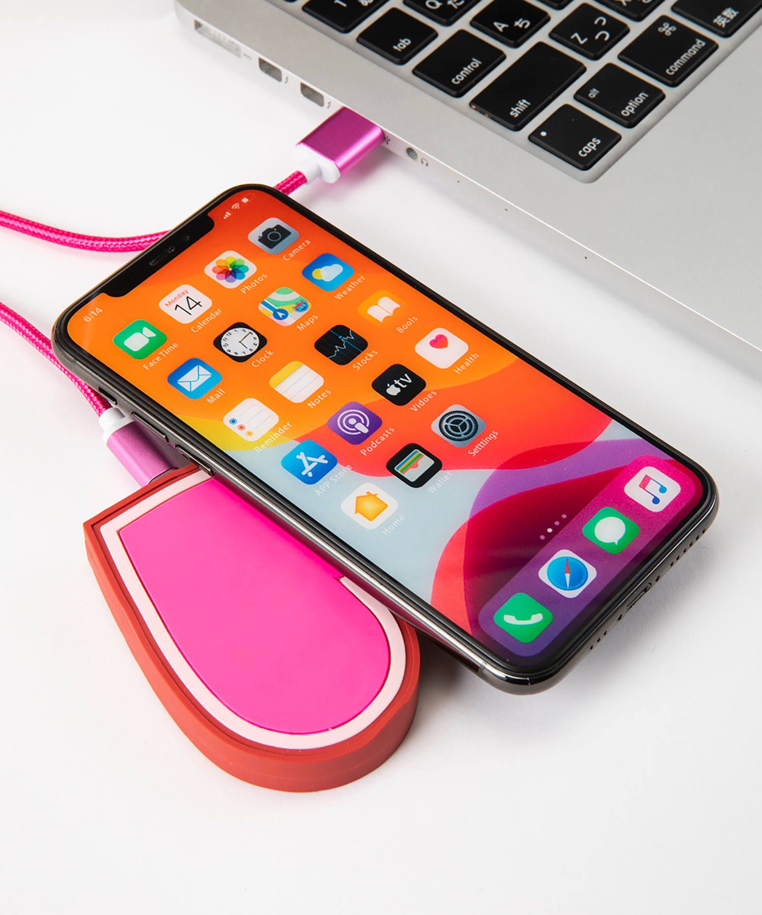 QI Wireless Charger - Pink Heart