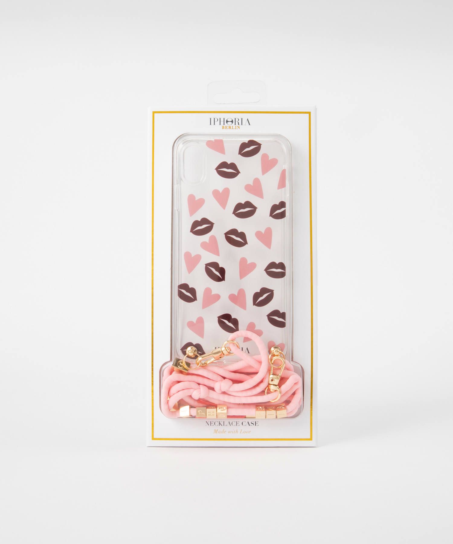 Necklace Case for Apple iPhone XS Max - Lips & Hearts