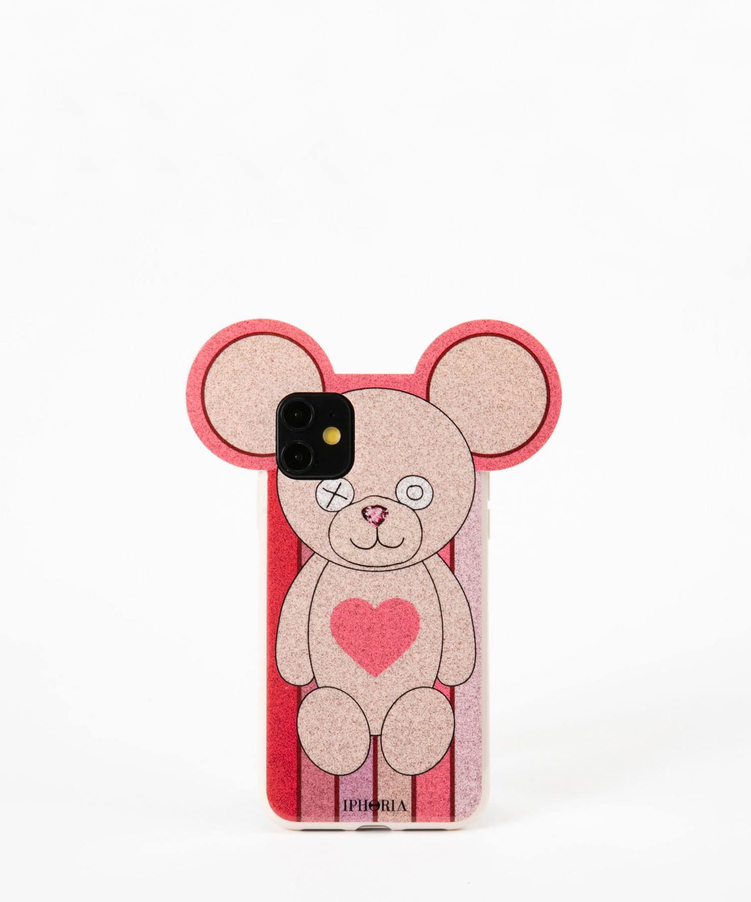 Case for Apple iPhone 11 - Teddy Golden Stripes with Heart