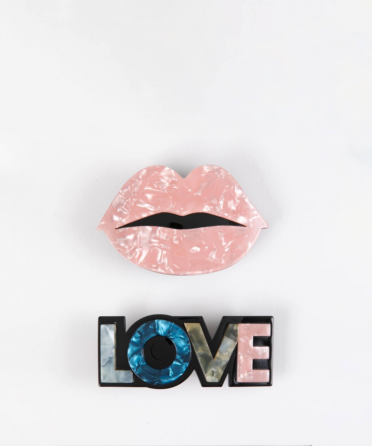 Barette Set - Lip & Love