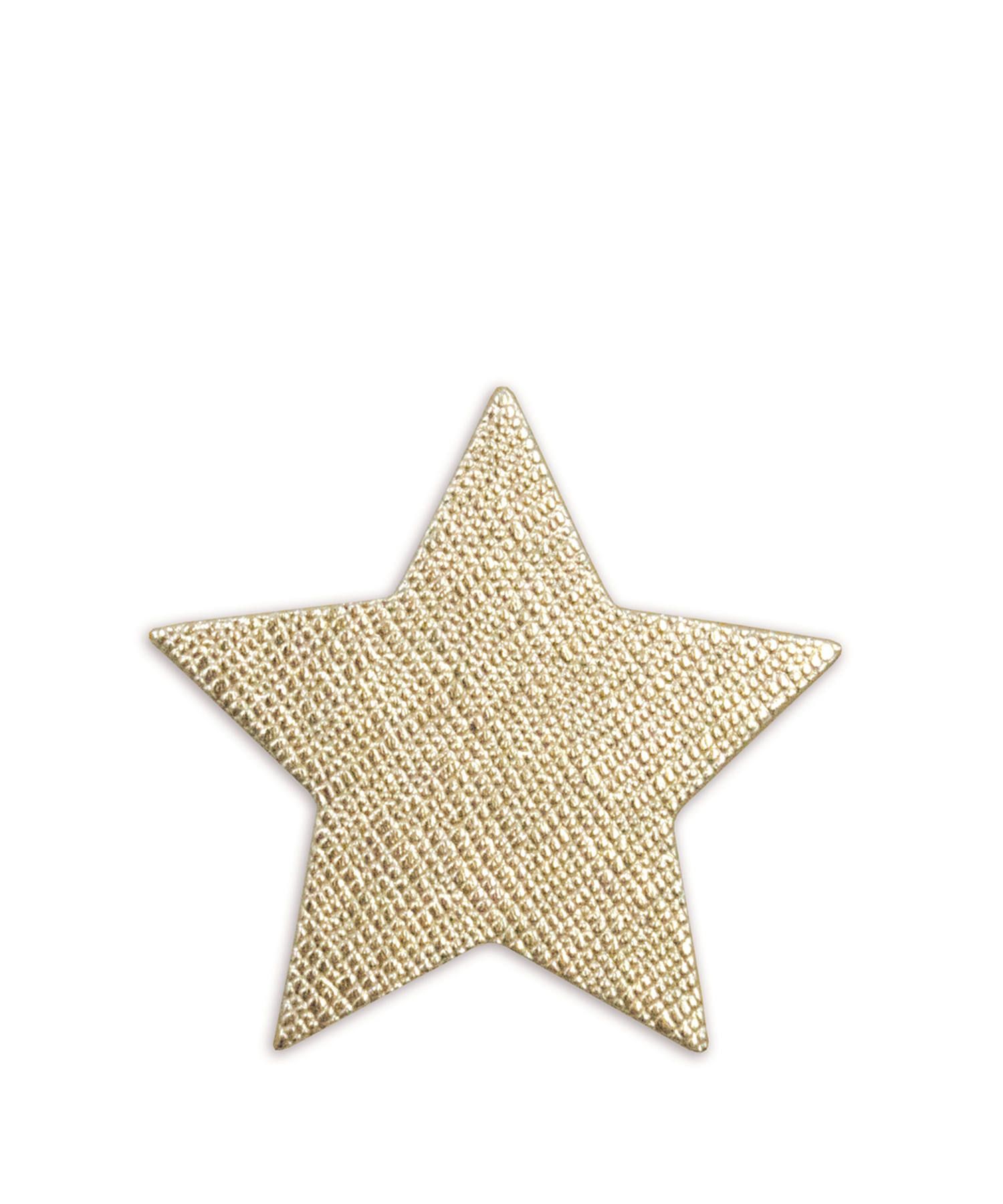 Leather Sticker Star Gold