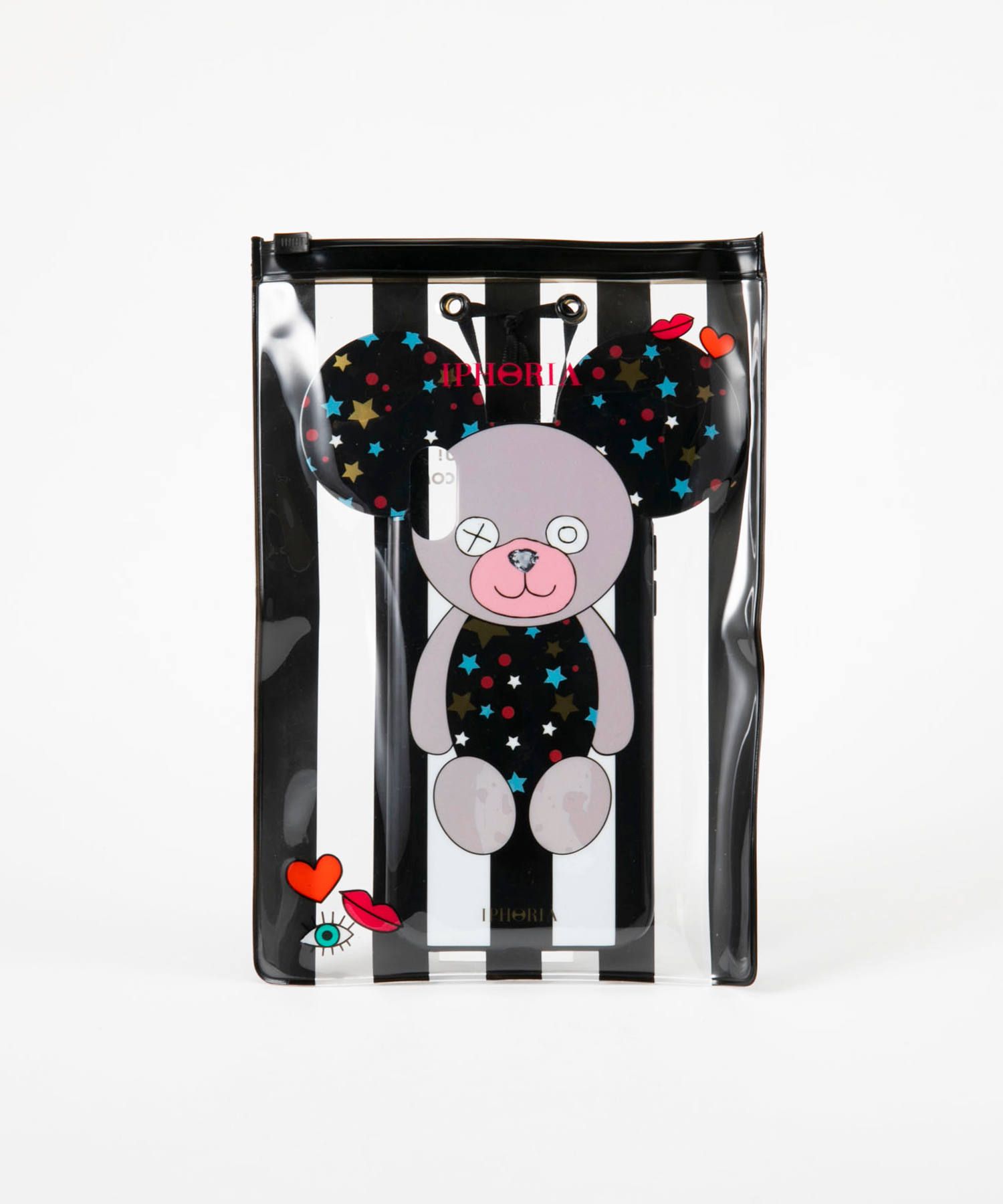 Case for Apple iPhone XR - Teddy Case Stars B&W Stripes