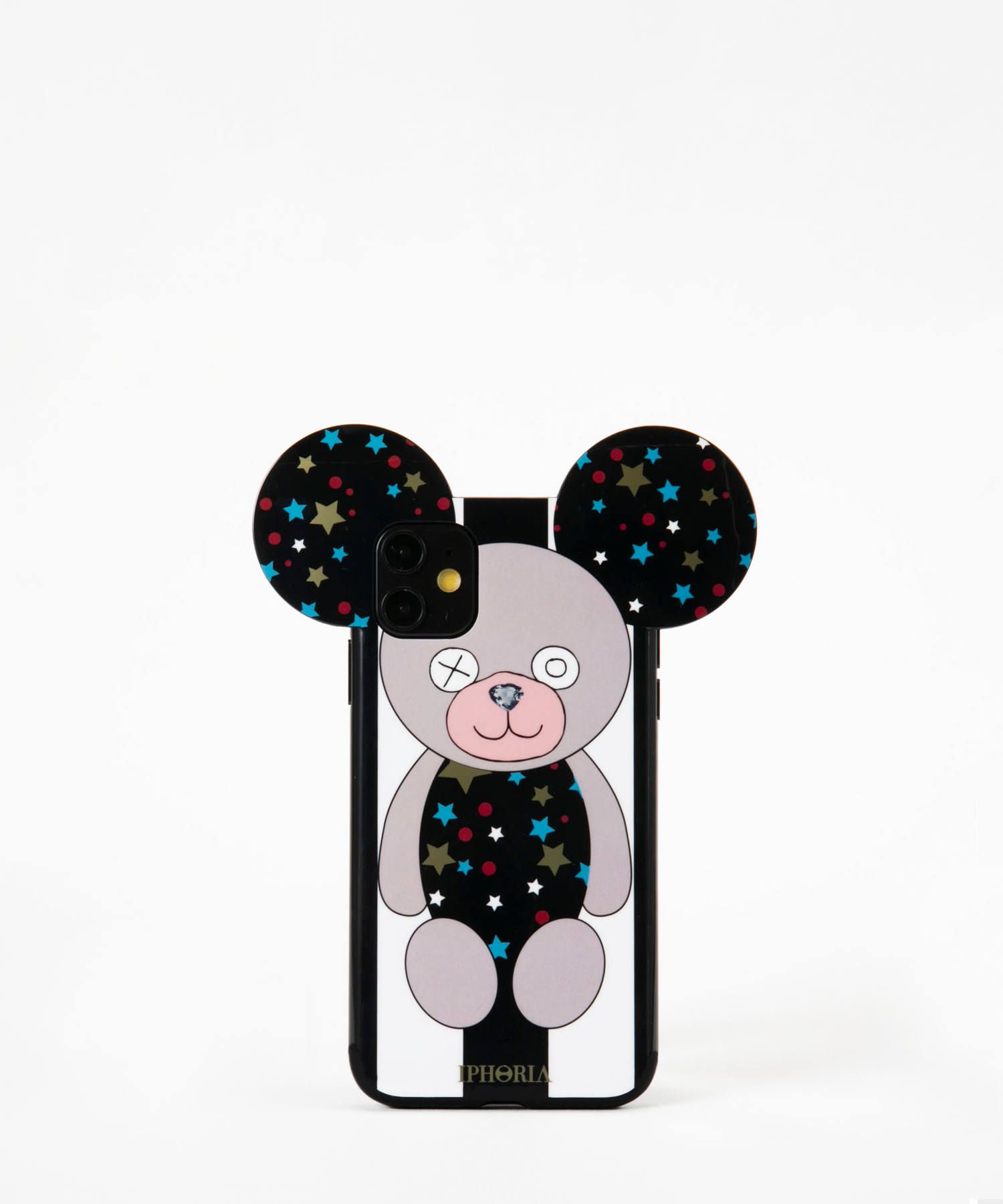 Case for Apple iPhone 11 - Teddy Case Stars B&W Stripes