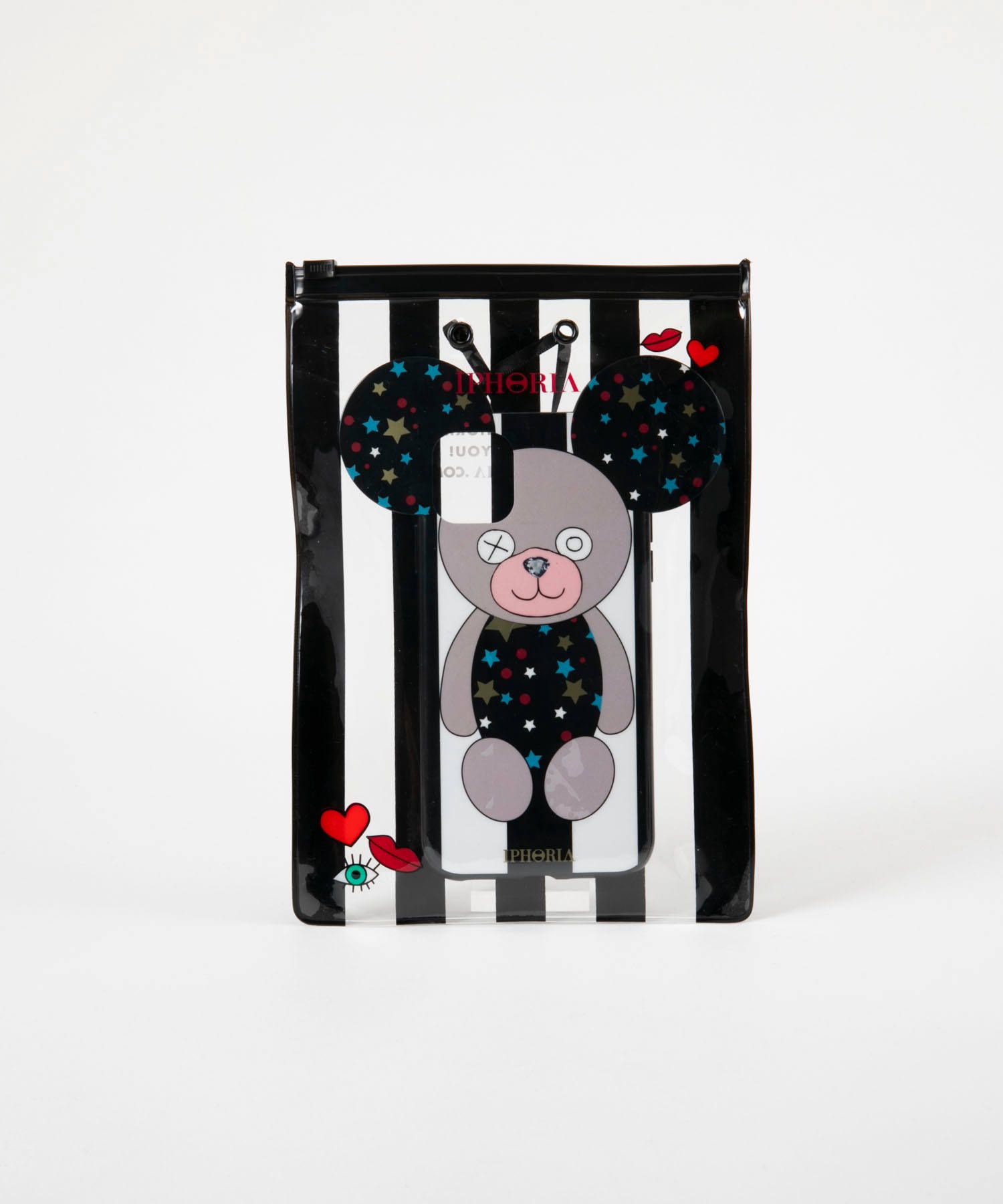 Case for Apple iPhone 11 - Teddy Case Stars B&W Stripes