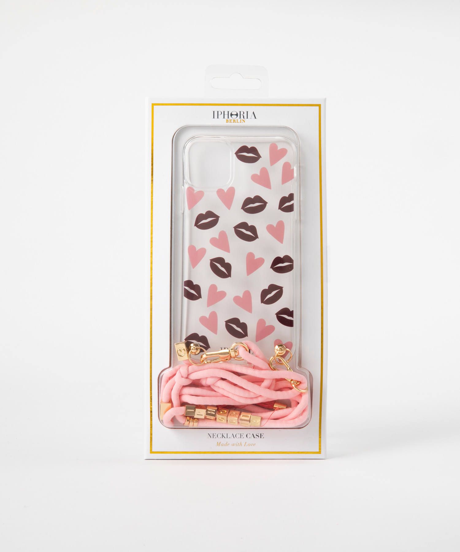 Necklace Case for Apple iPhone 11 - Lips&Hearts