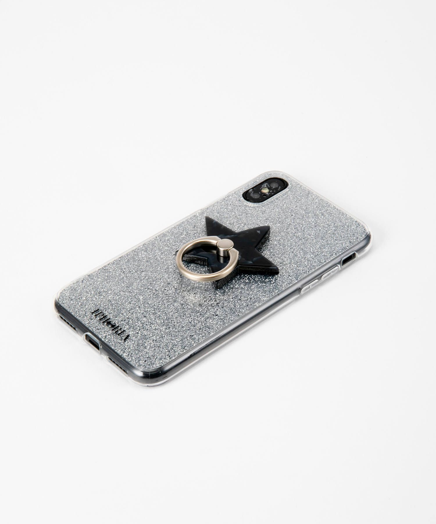 Case for Apple iPhone X/XS - Nacre Star with Silver Glitter