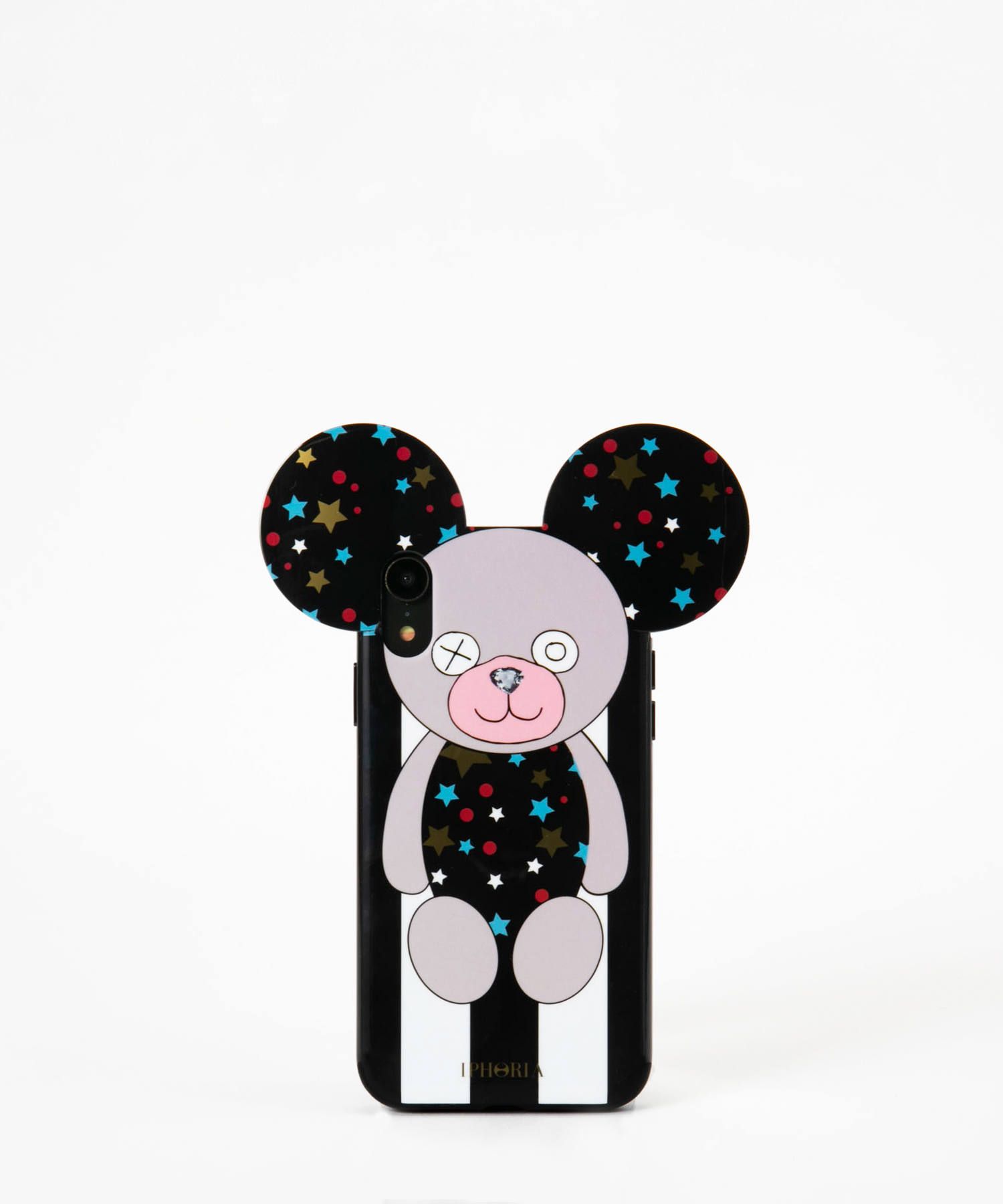 Case for Apple iPhone XR - Teddy Case Stars B&W Stripes