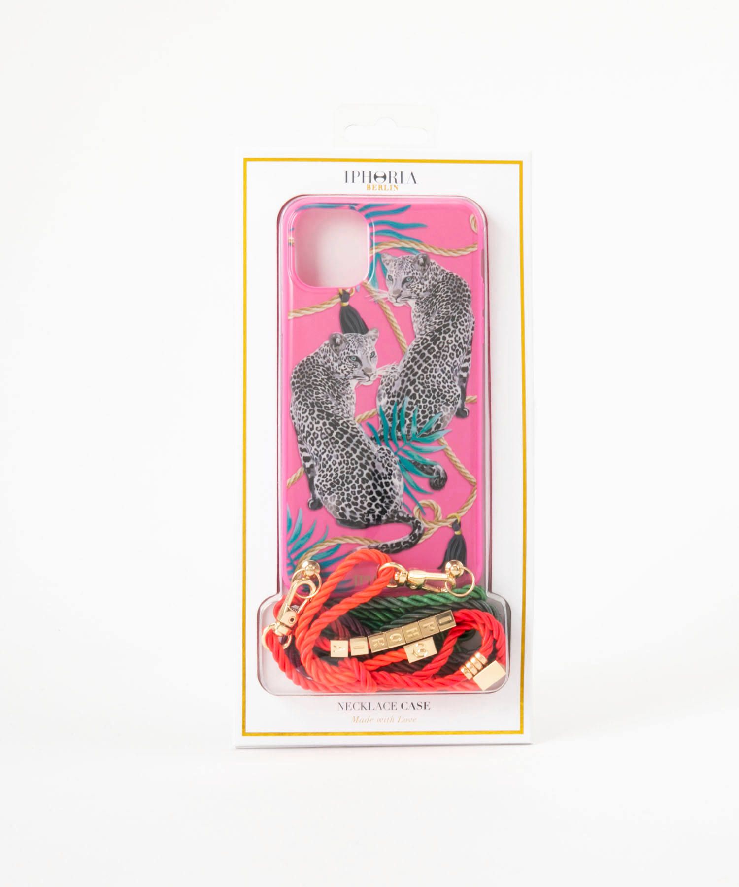 Necklace Case for Apple iPhone 11Pro Max - Pink Leopard