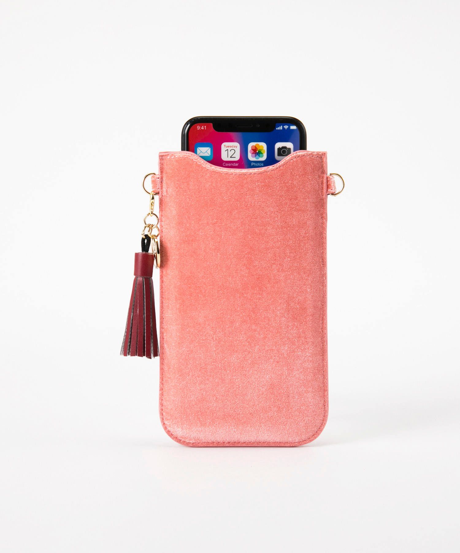 Necklace Sleeve Case for Apple iPhone 7+/8+/XR/XS Max/11/11 Pro Max - Rose & Burgundy