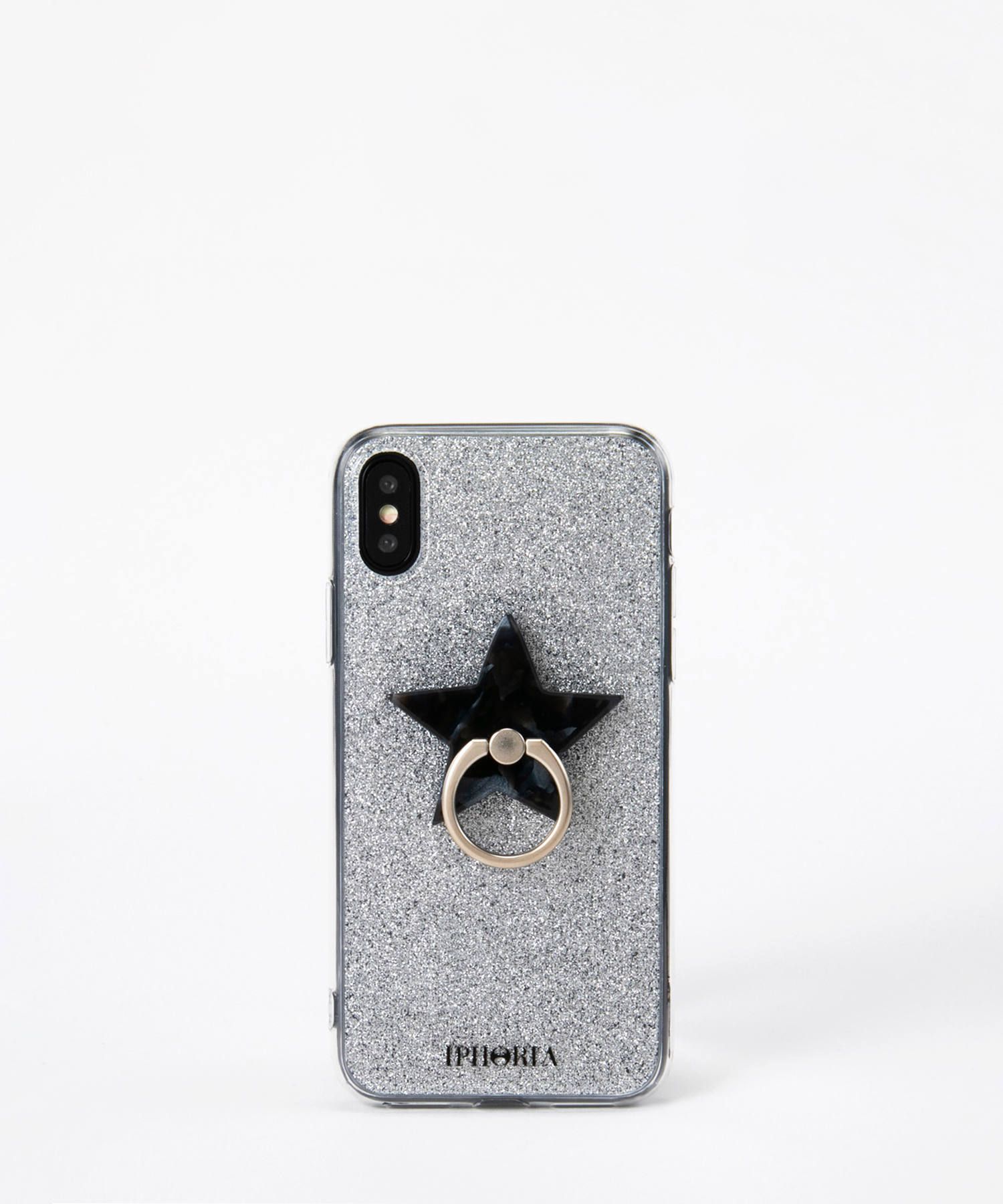 Case for Apple iPhone X/XS - Nacre Star with Silver Glitter