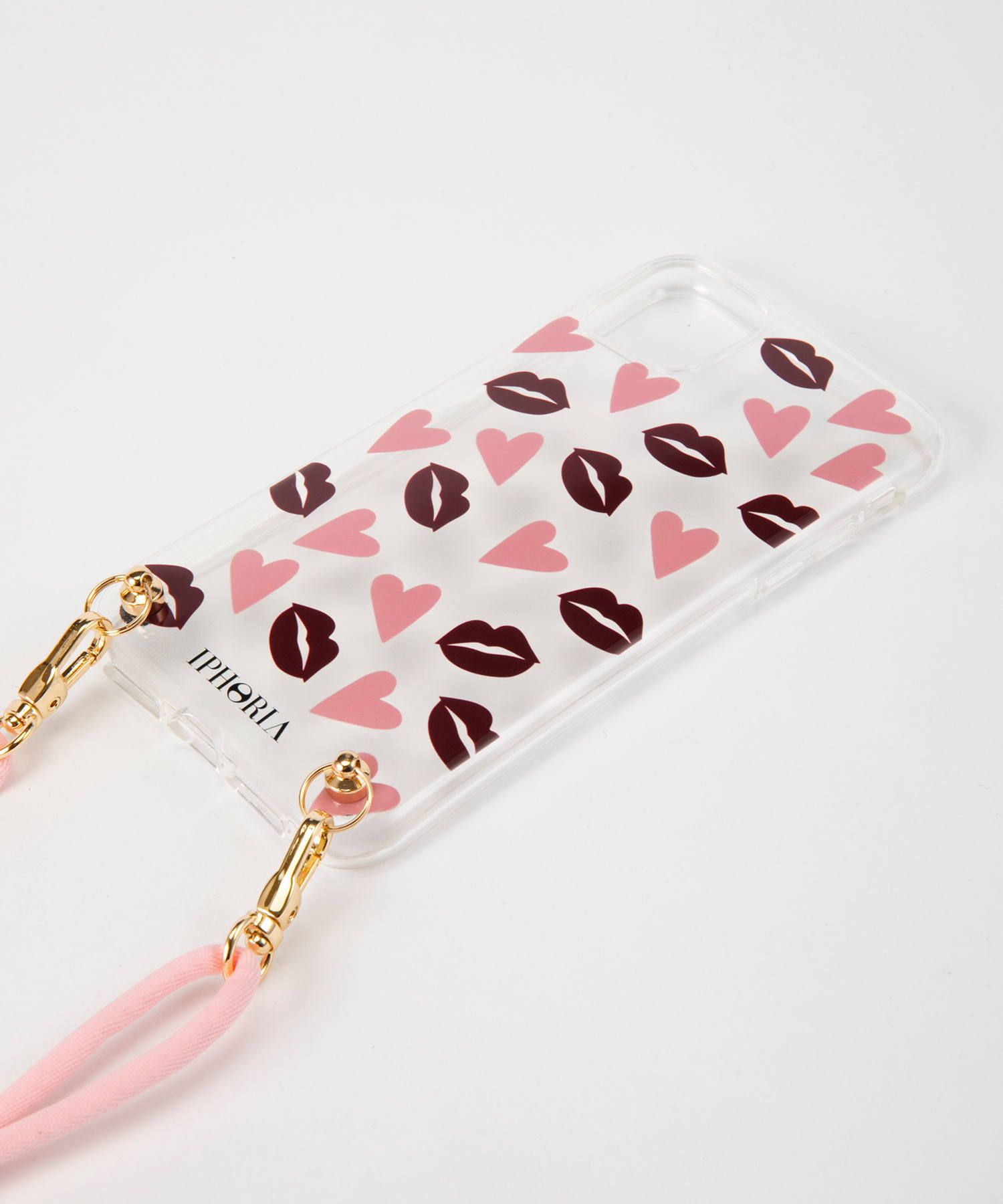 Necklace Case for Apple iPhone 11 - Lips&Hearts