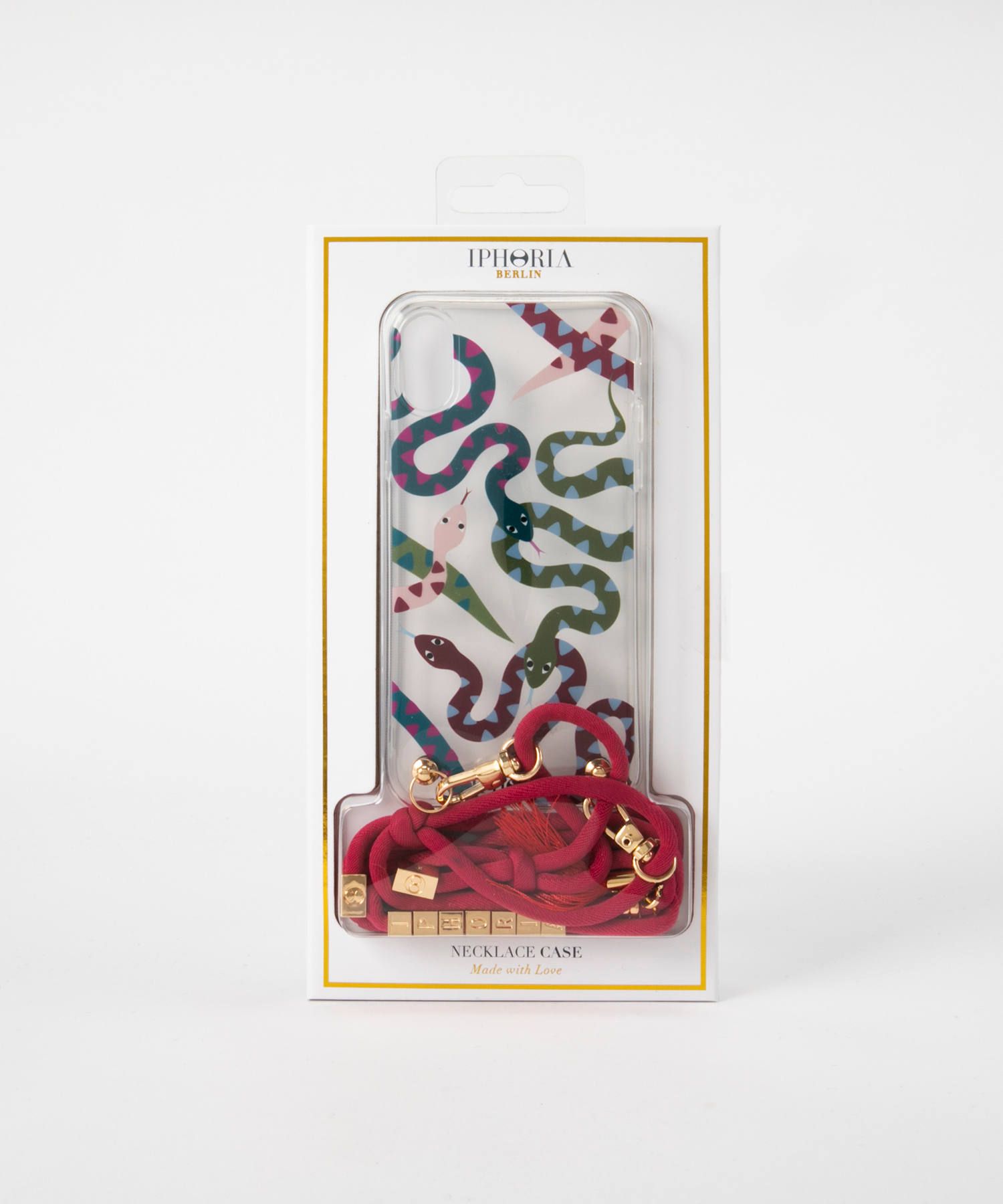 Necklace Case for Apple iPhone X/XS - Snakes Multicolor