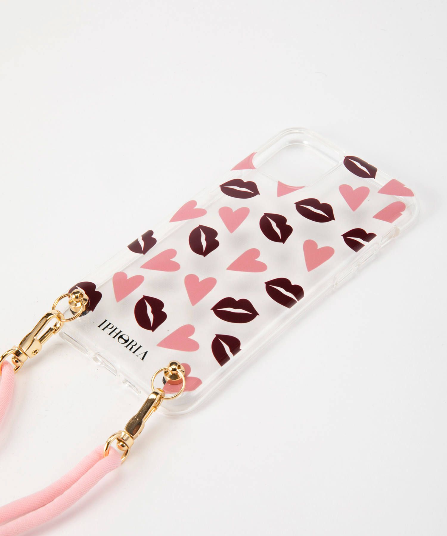 Necklace Case for Apple iPhone 11 Pro - Lips & Hearts