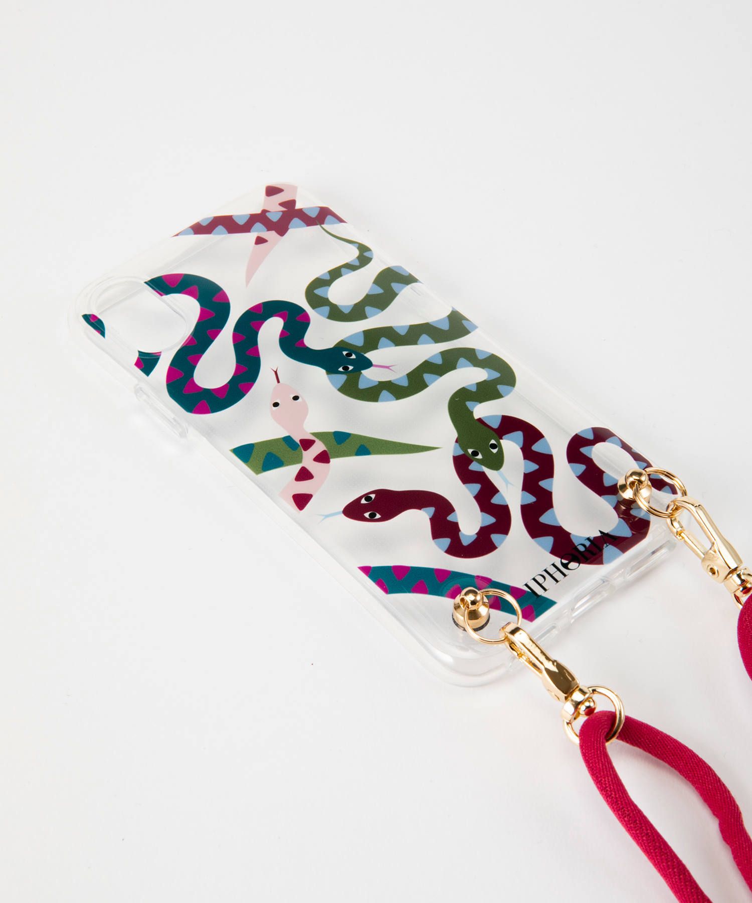 Necklace Case for Apple iPhone X/XS - Snakes Multicolor