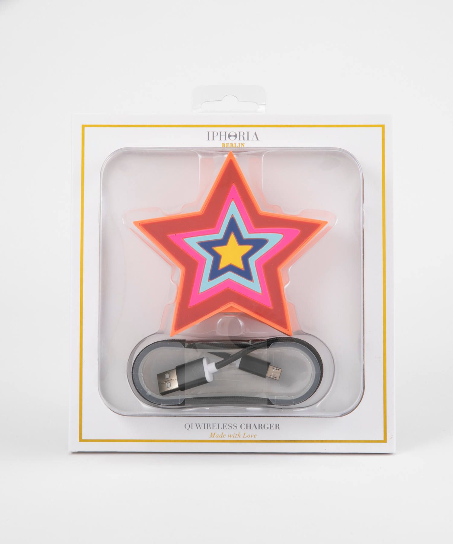 QI Wireless Charger - Colorful Star