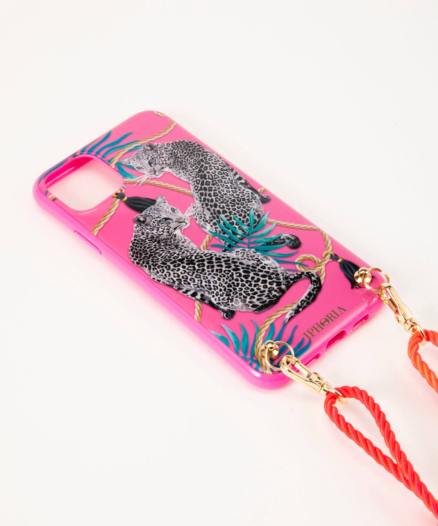 Necklace Case for Apple iPhone 11Pro Max - Pink Leopard