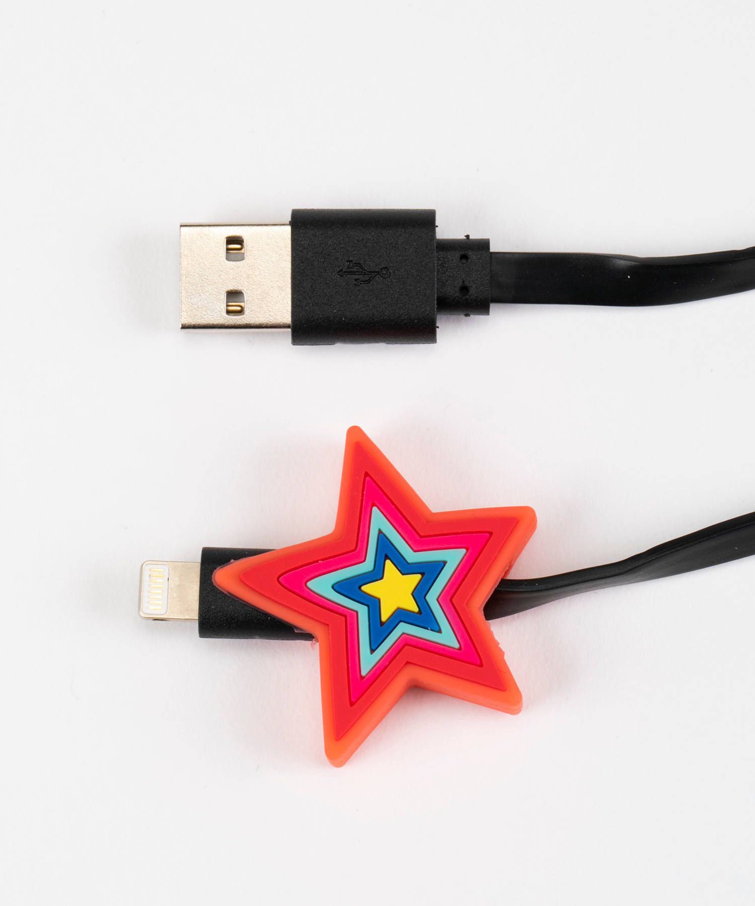 Charging Cable extra long for Apple iPhone - Colorful Star