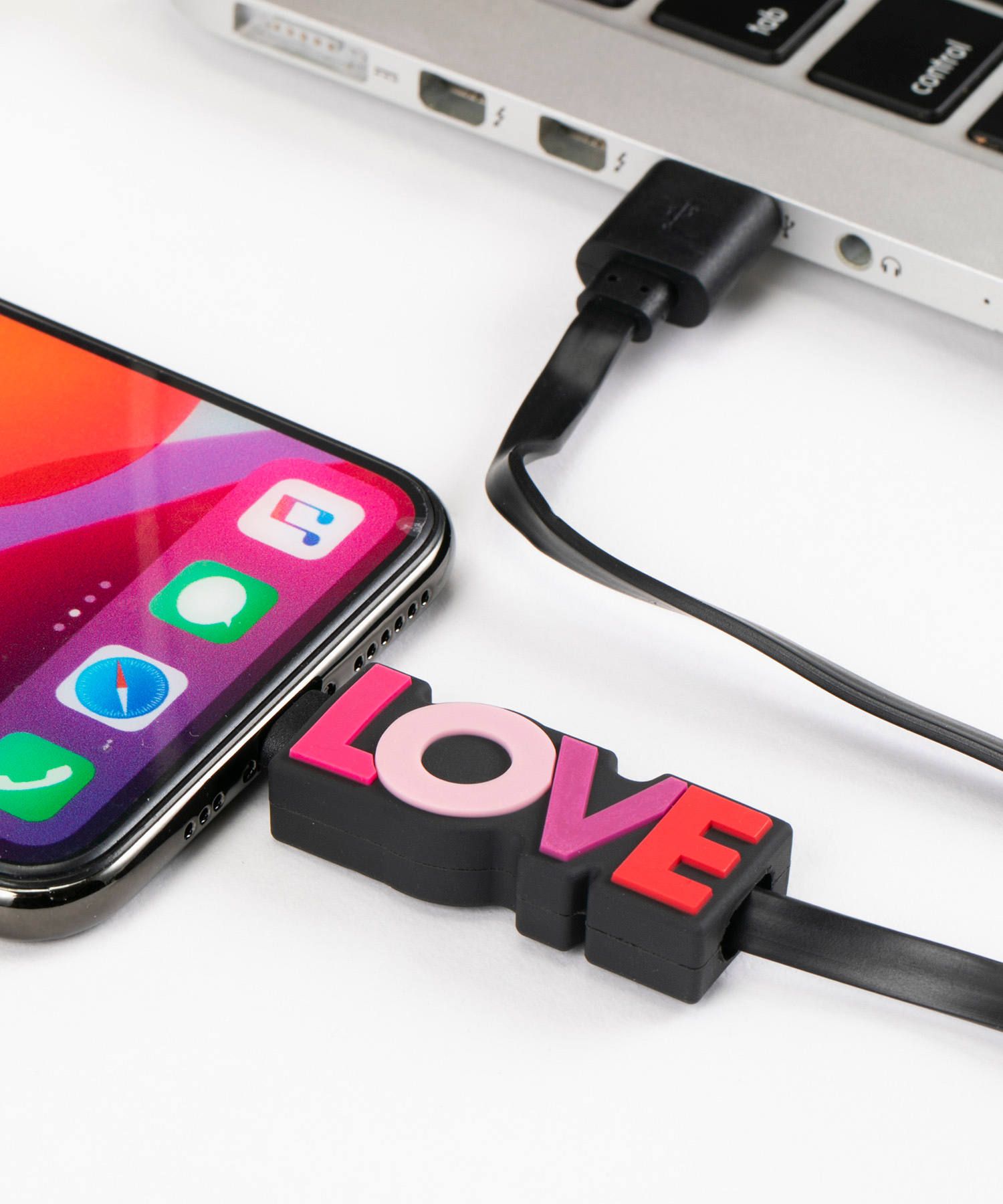 Charging Cable extra long for Apple iPhone - Love Rose