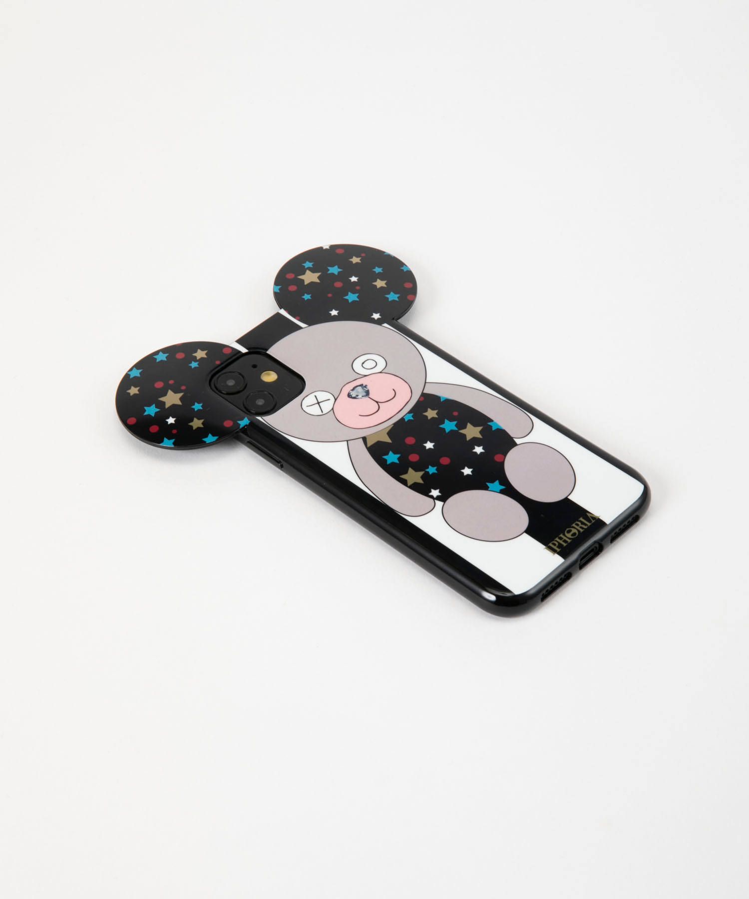 Case for Apple iPhone 11 - Teddy Case Stars B&W Stripes